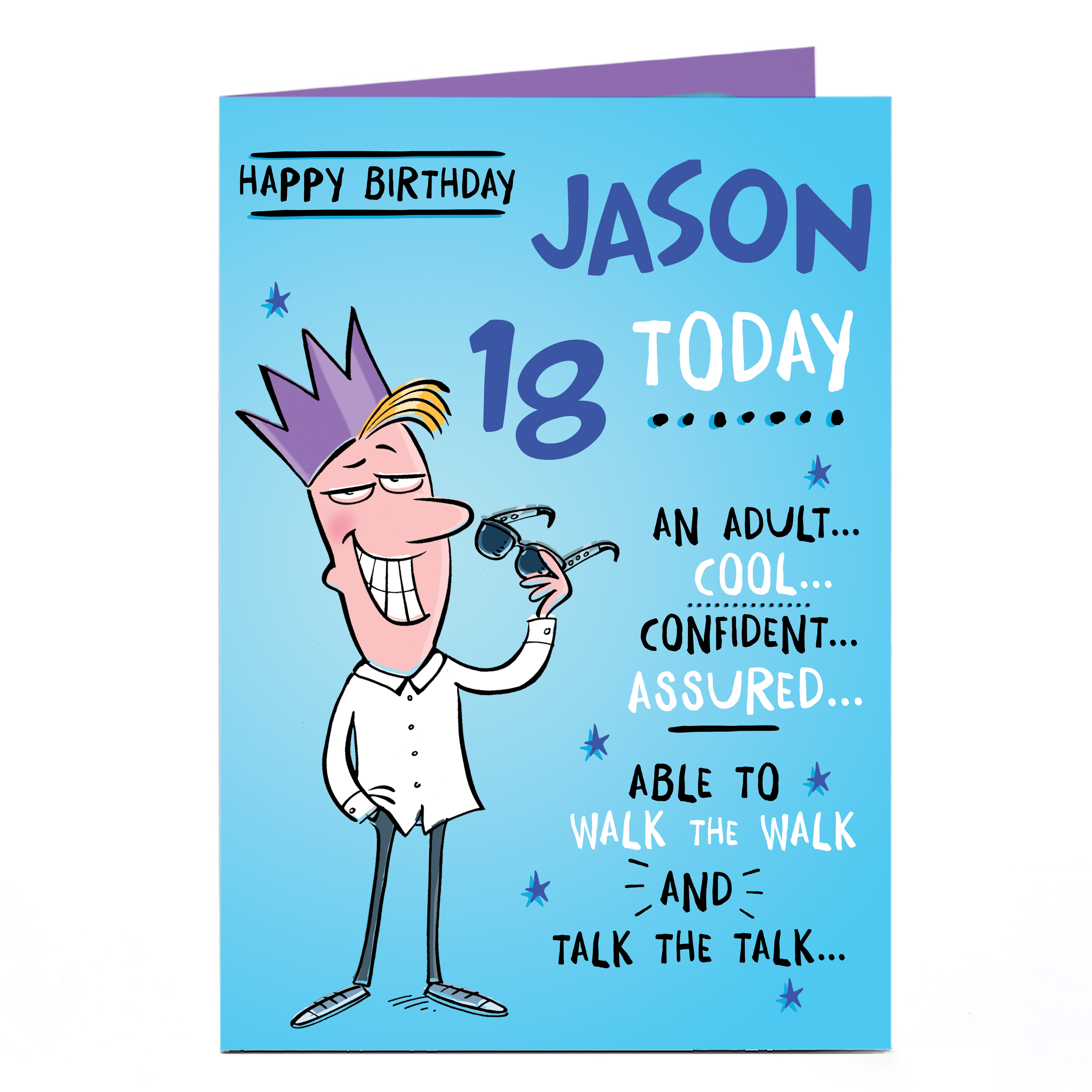 Personalised Any Age Birthday Card - Talk The Talk