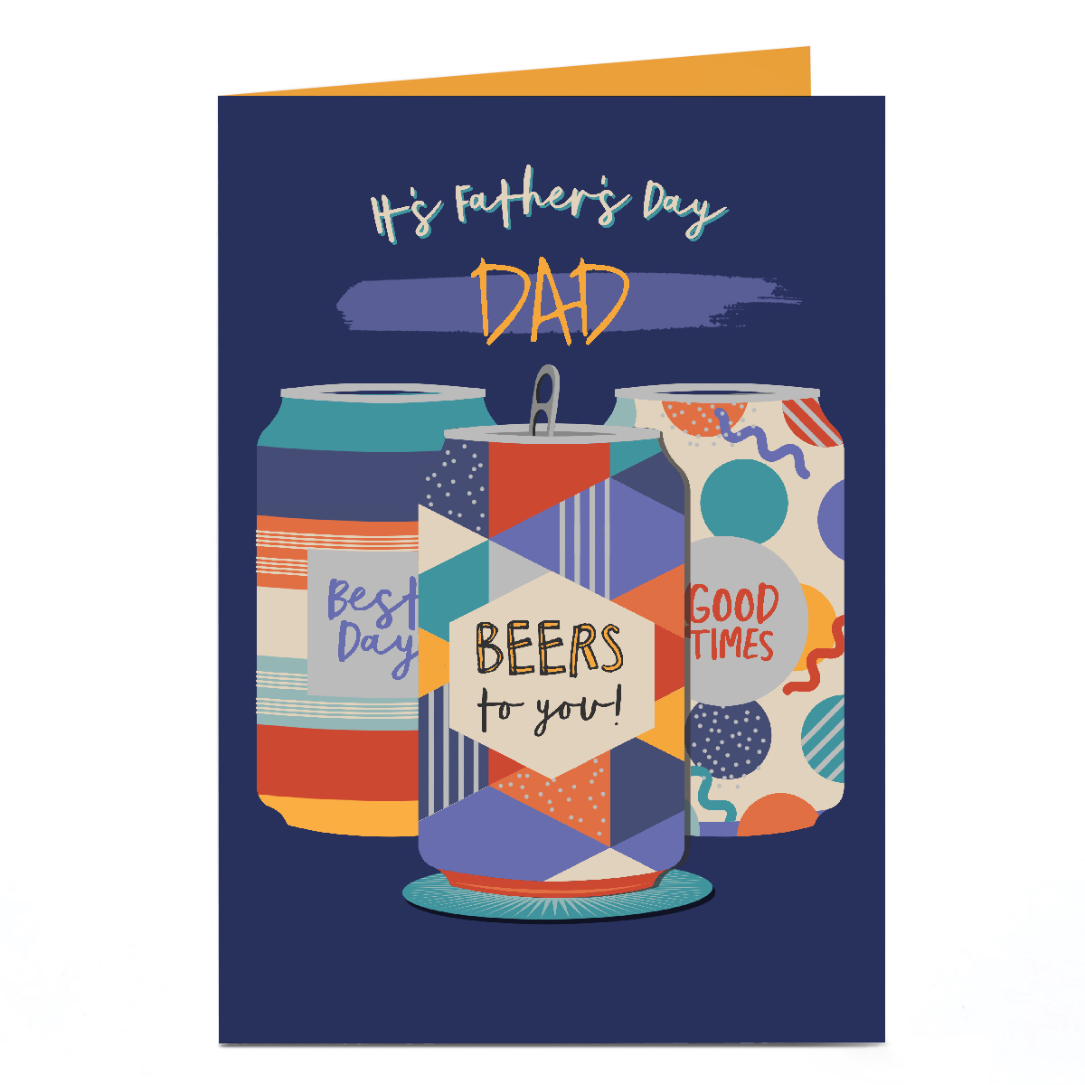 Personalised Father's Day Card - Beers for you!