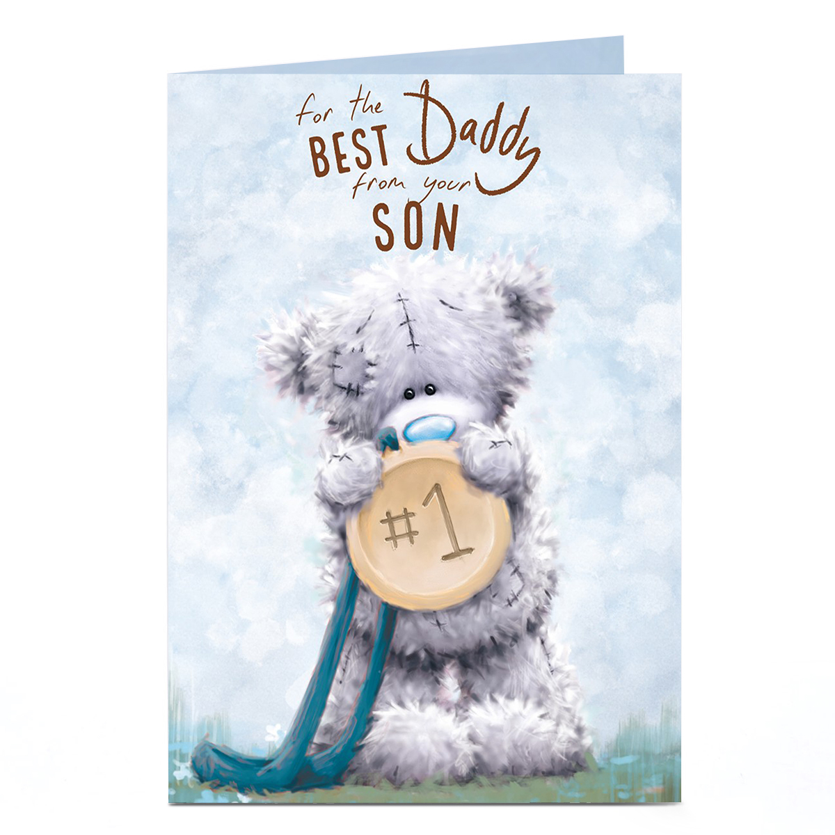 Personalised Tatty Teddy Father's Day Card - Best Daddy From Your Son