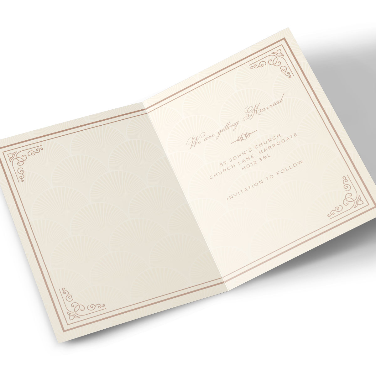 Personalised Save The Date Card - Traditional Elegance