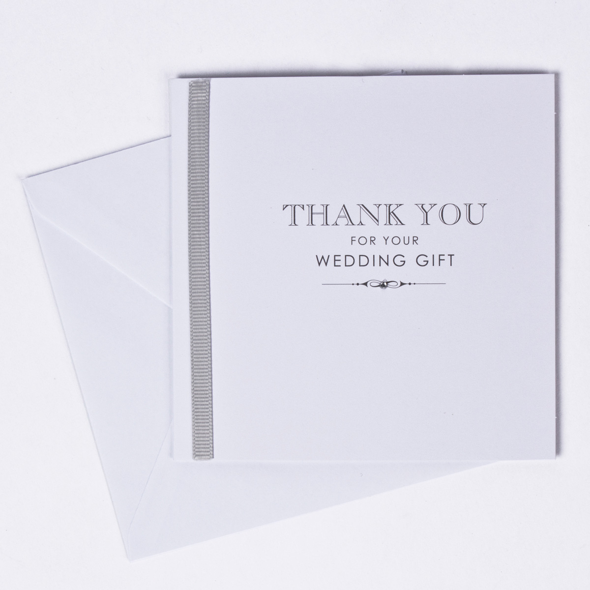 Buy White Wedding Gift Thank You Cards, Pack of 10 for GBP 1.79 Card