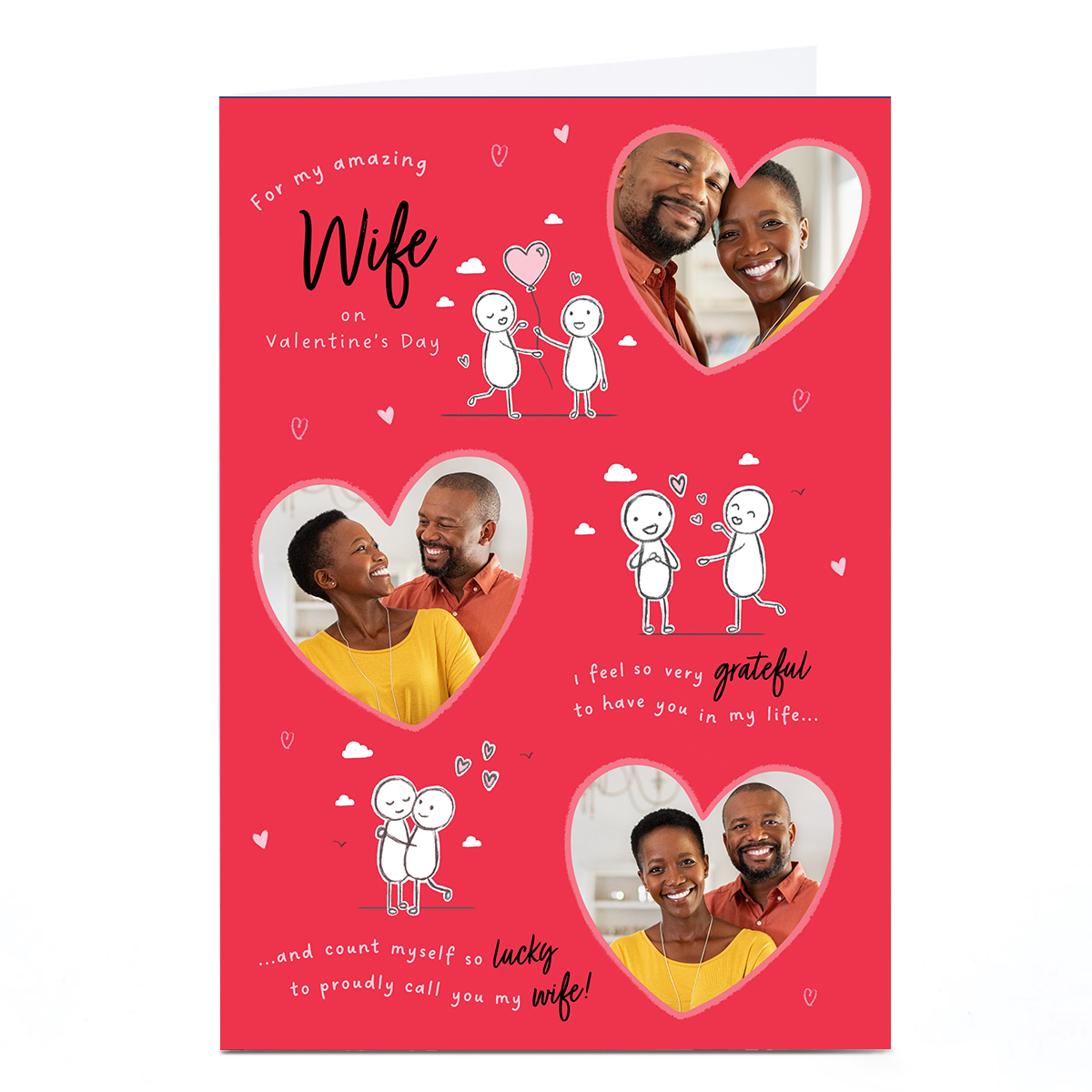 Photo Valentine's Day Card - Count Myself Lucky, Wife