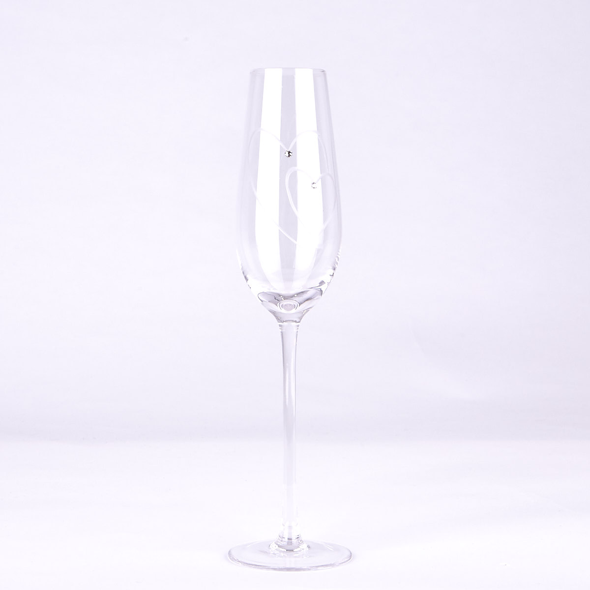 Diamante Wedding Champagne Flutes With Keepsake Box 