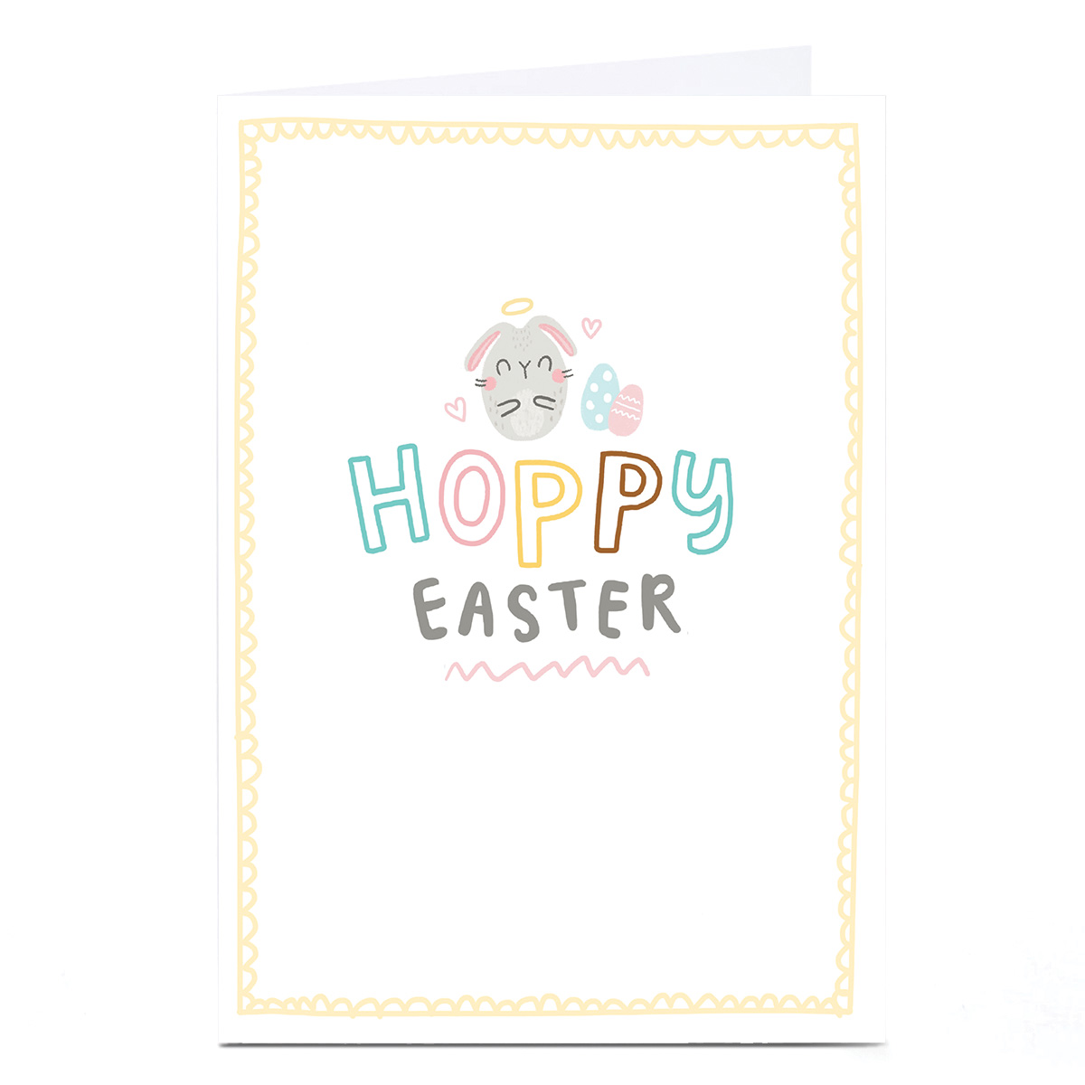 Personalised Blue Kiwi Easter Card - Hoppy Easter