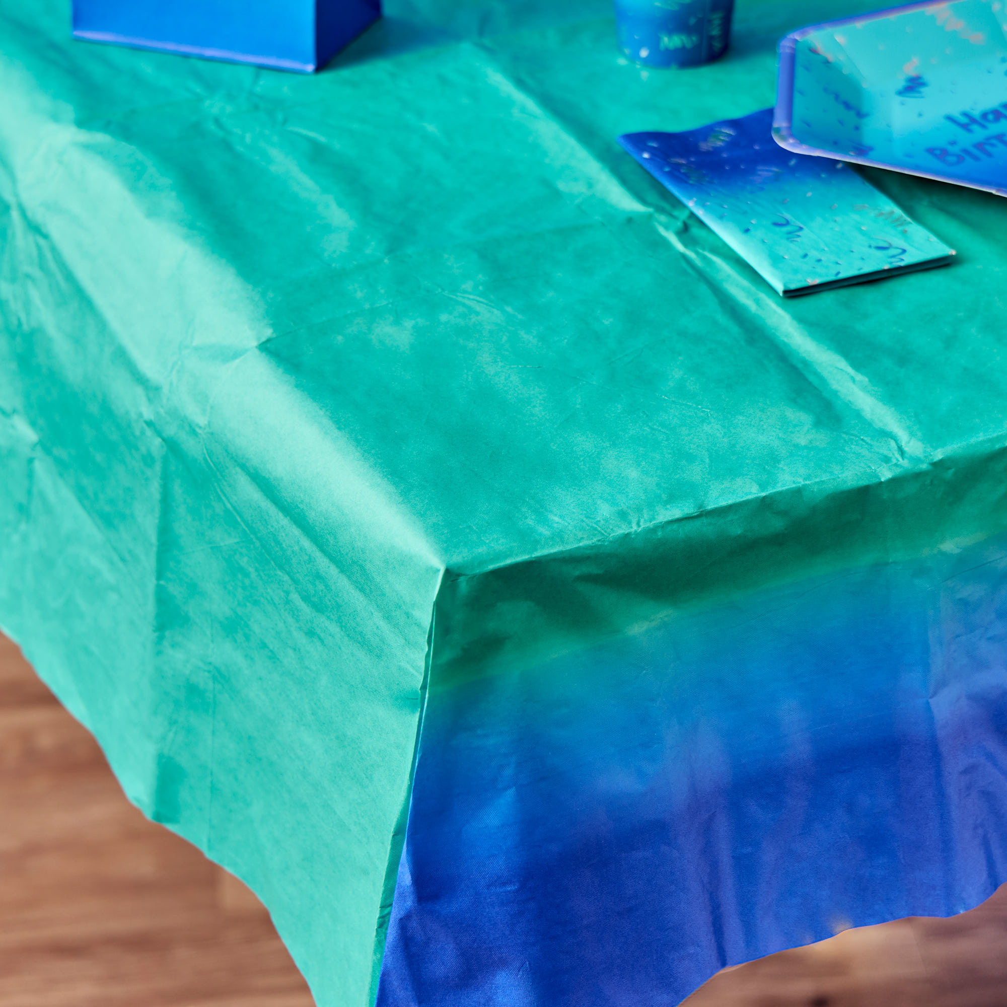 Blue Ombre Table Cover