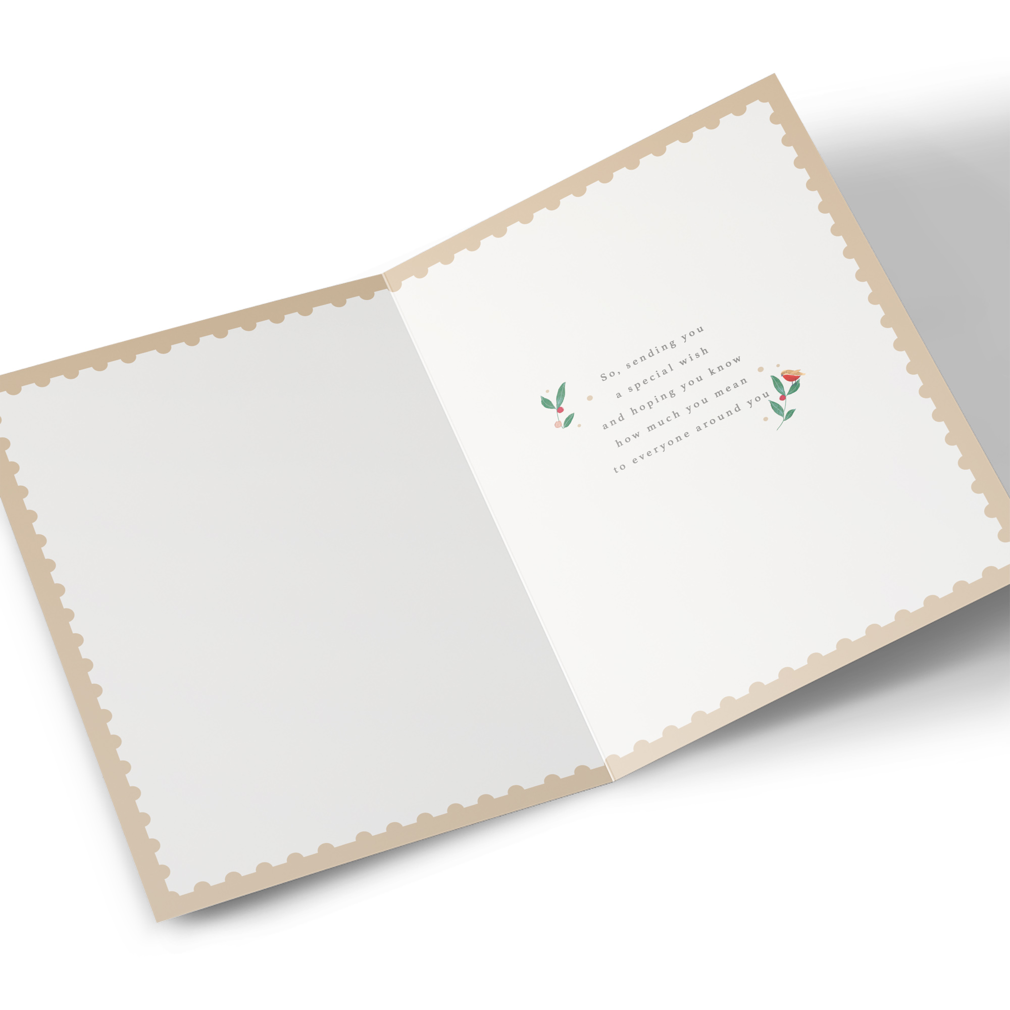 Christmas Card - Love and Support, Like A Son