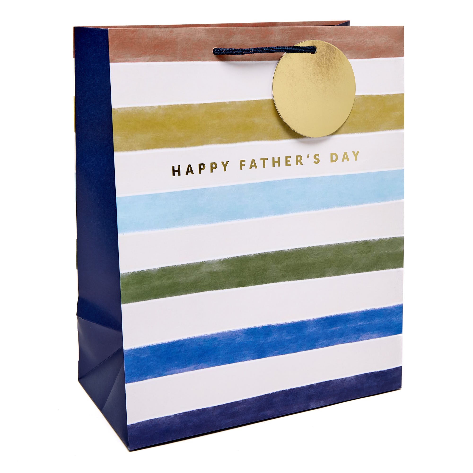 Nautical Retro Happy Father's Day Large Portrait Gift Bag