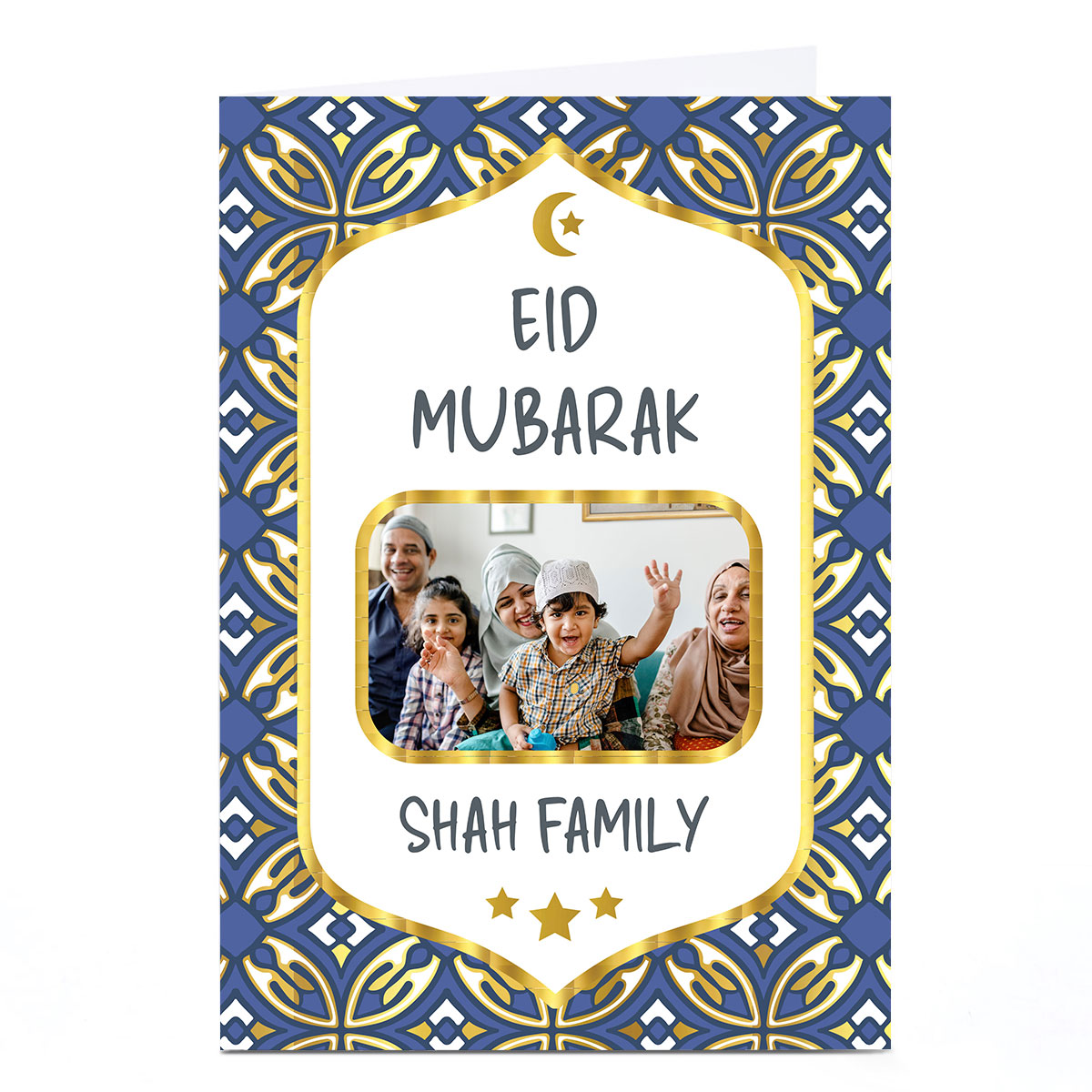 Photo Roshah Designs Eid Card - Eid Mubarak Single Photo