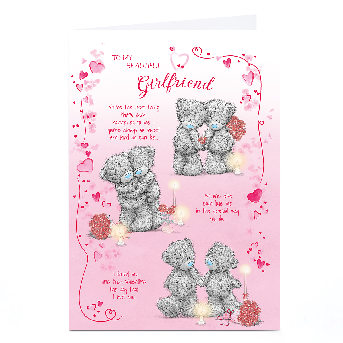 Tatty Teddy Valentine's Day Card - Beautiful Girlfriend
