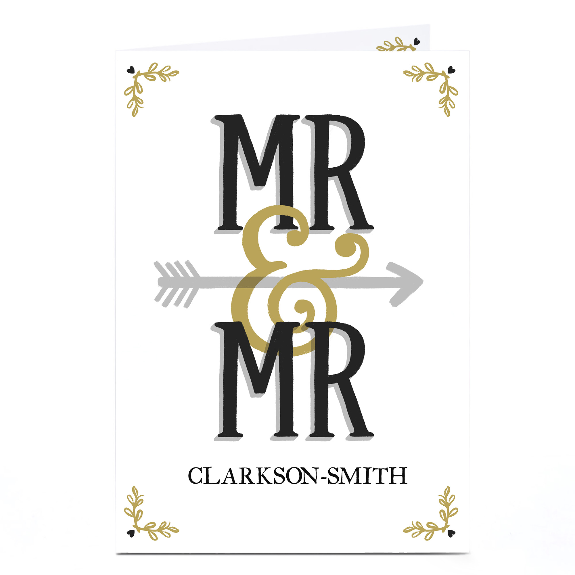 Personalised Wedding Card - Mr & Mr