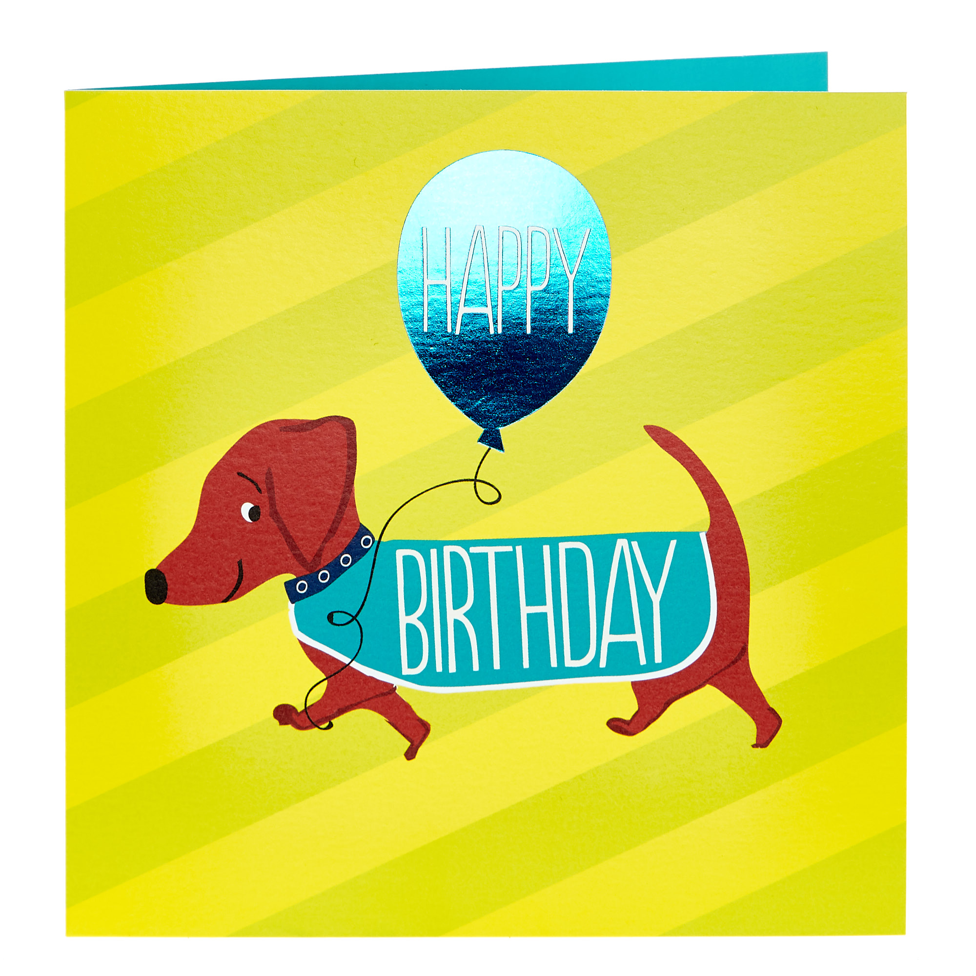 Birthday Card - Happy Sausage Dog