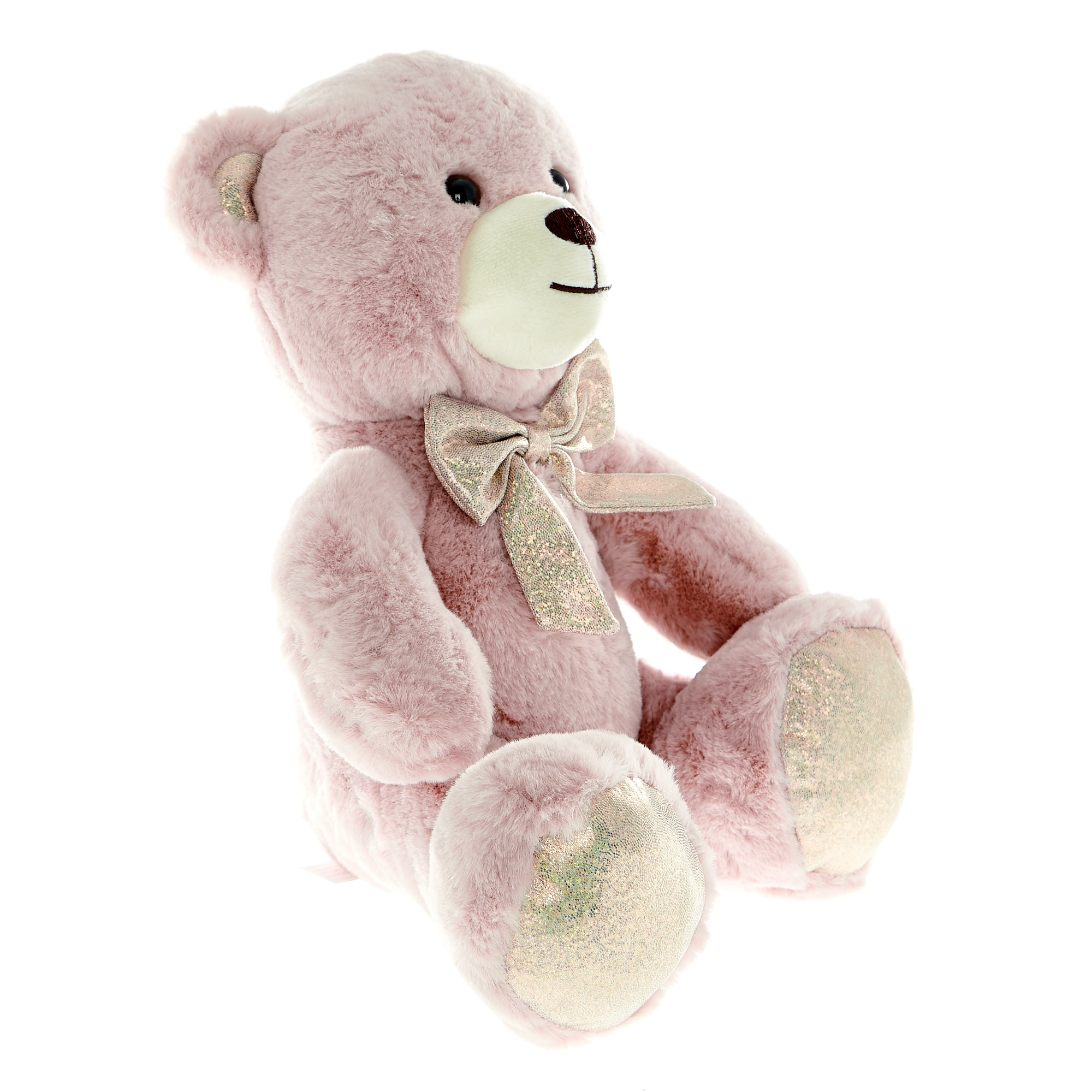 Pink Fluffy Bear Soft Toy 