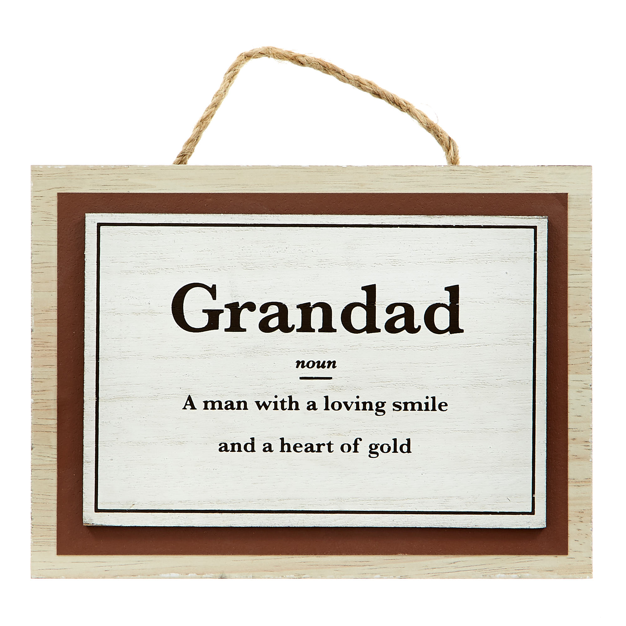Sentimental Grandad Hanging Plaque