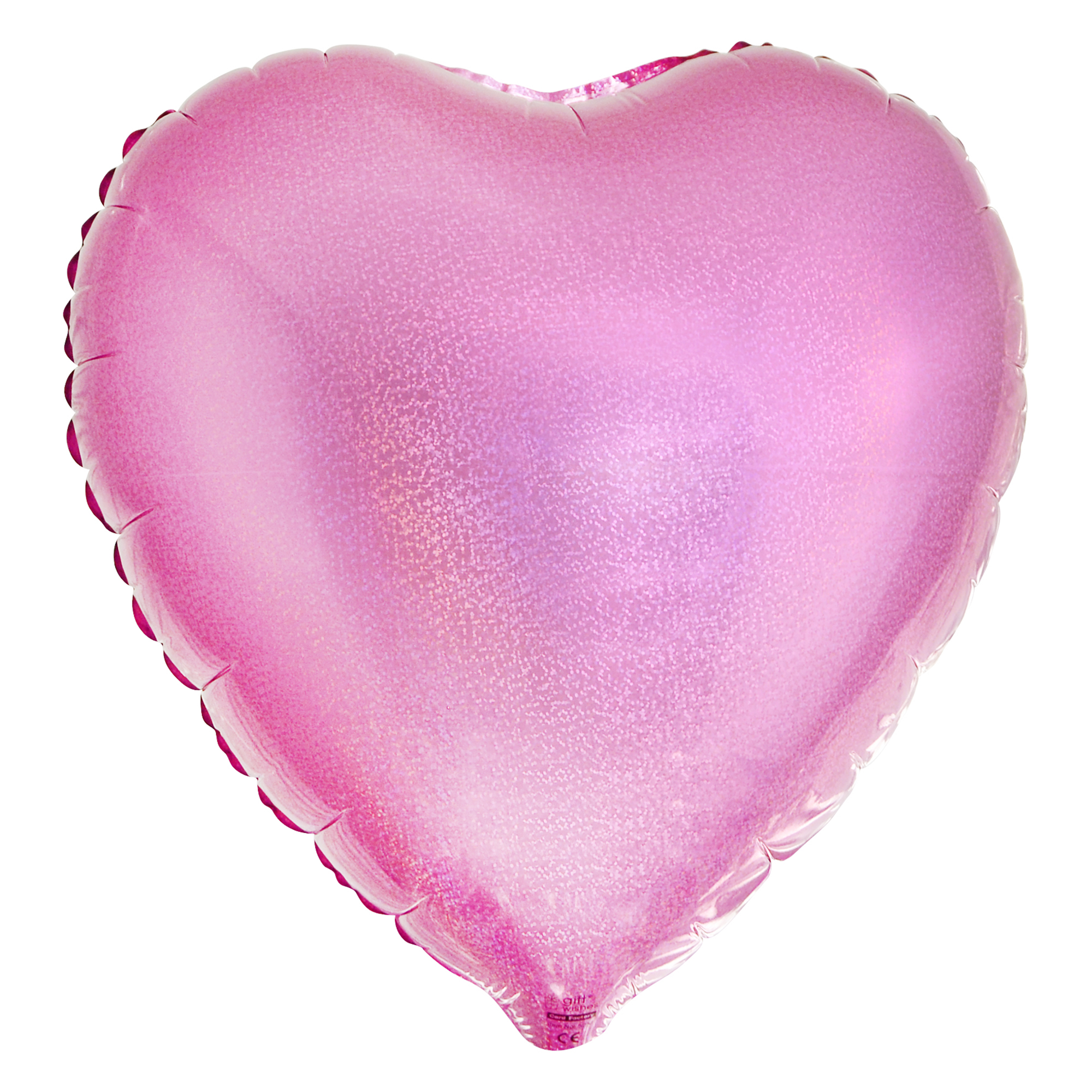 Light Pink Heart Foil Helium Balloon