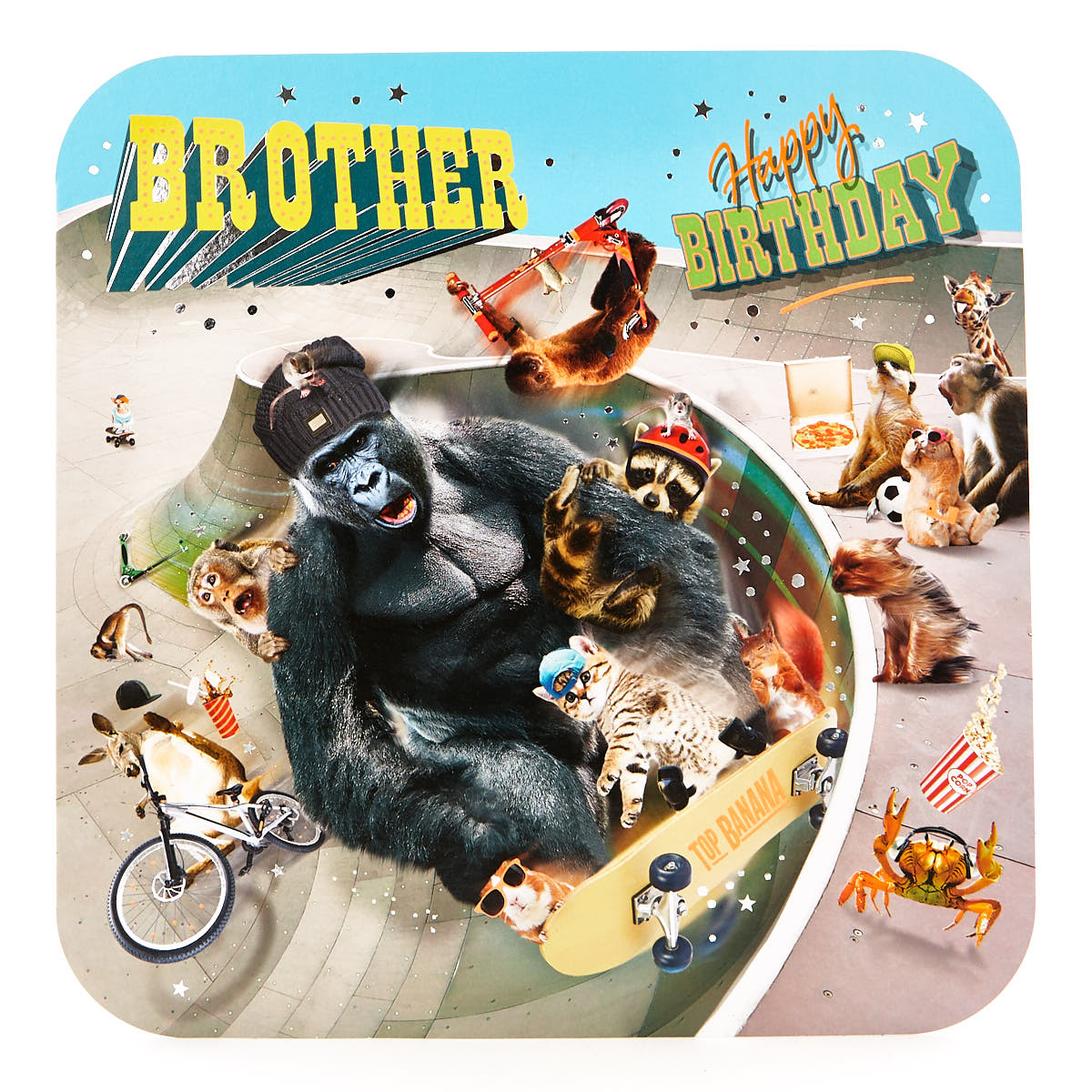 Platinum Collection Birthday Card - Brother Skate Park