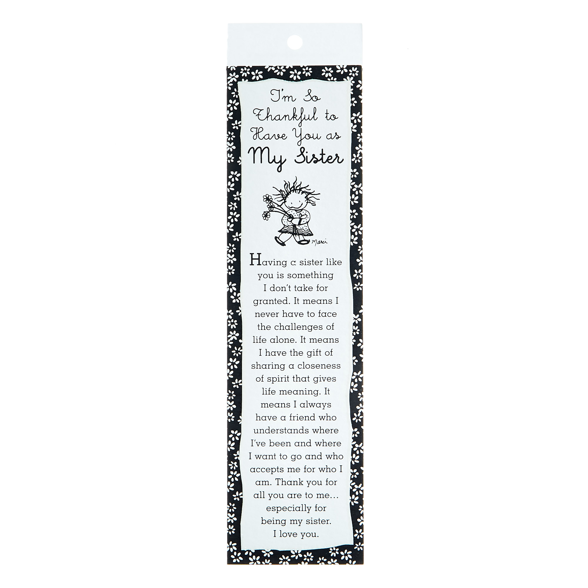 Blue Mountain Arts Bookmark - My Sister 