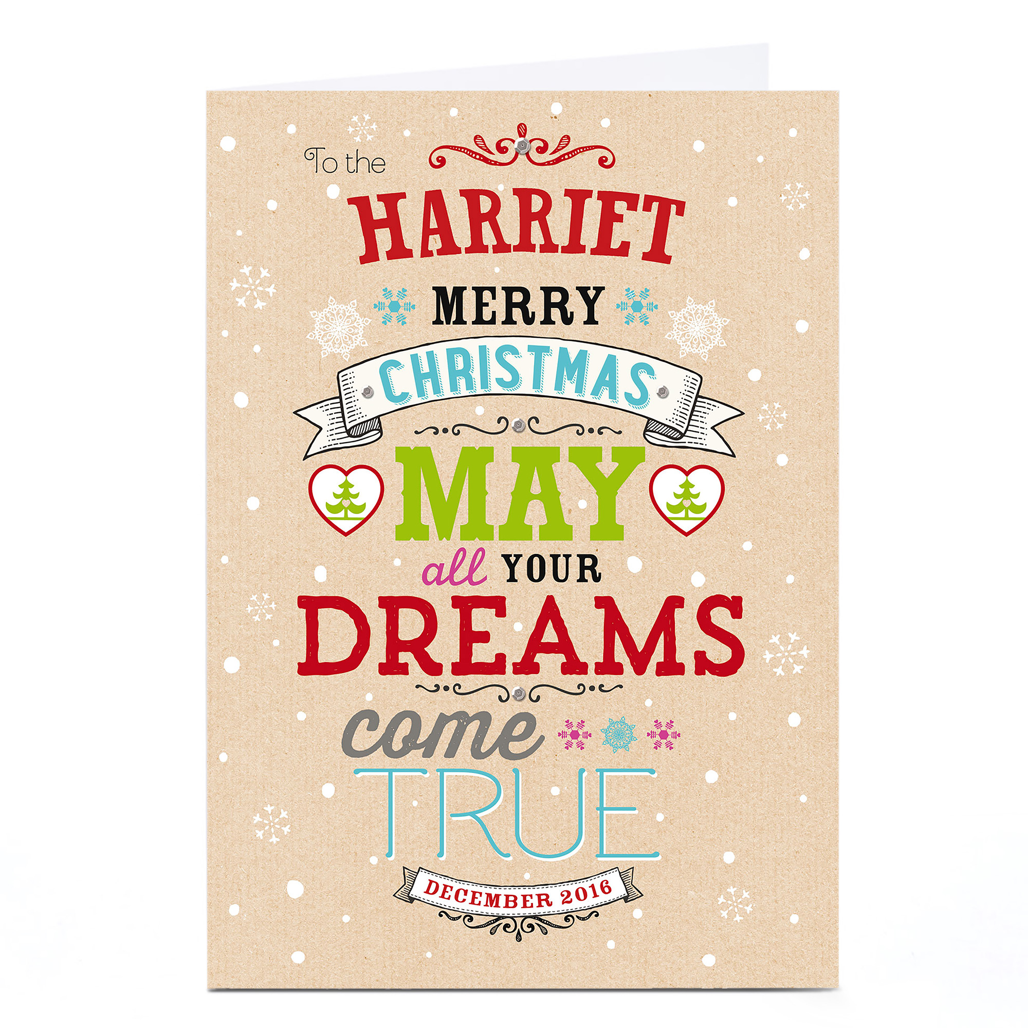 Personalised Christmas Card - Dreams Come True