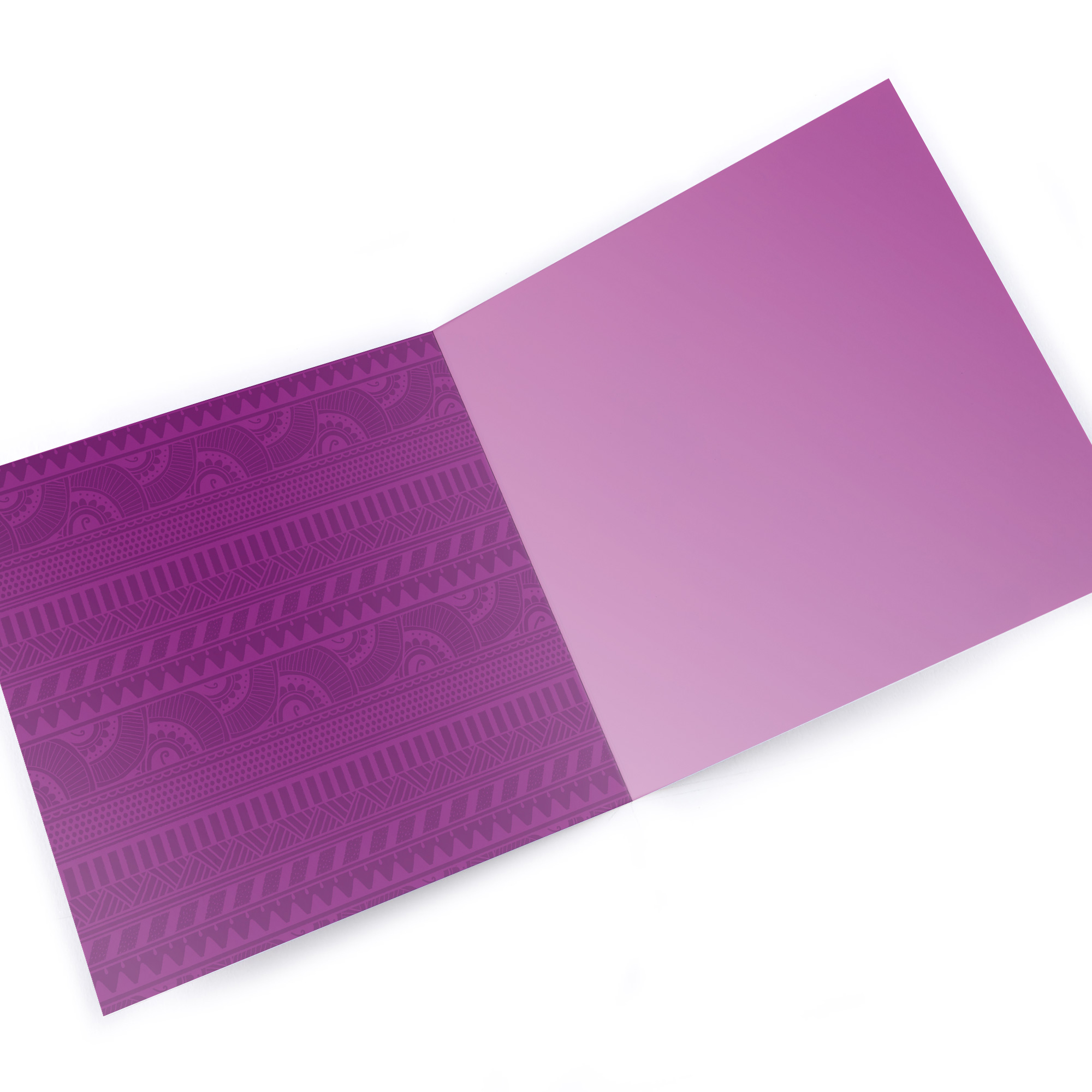 Photo Card - Purple Aztec