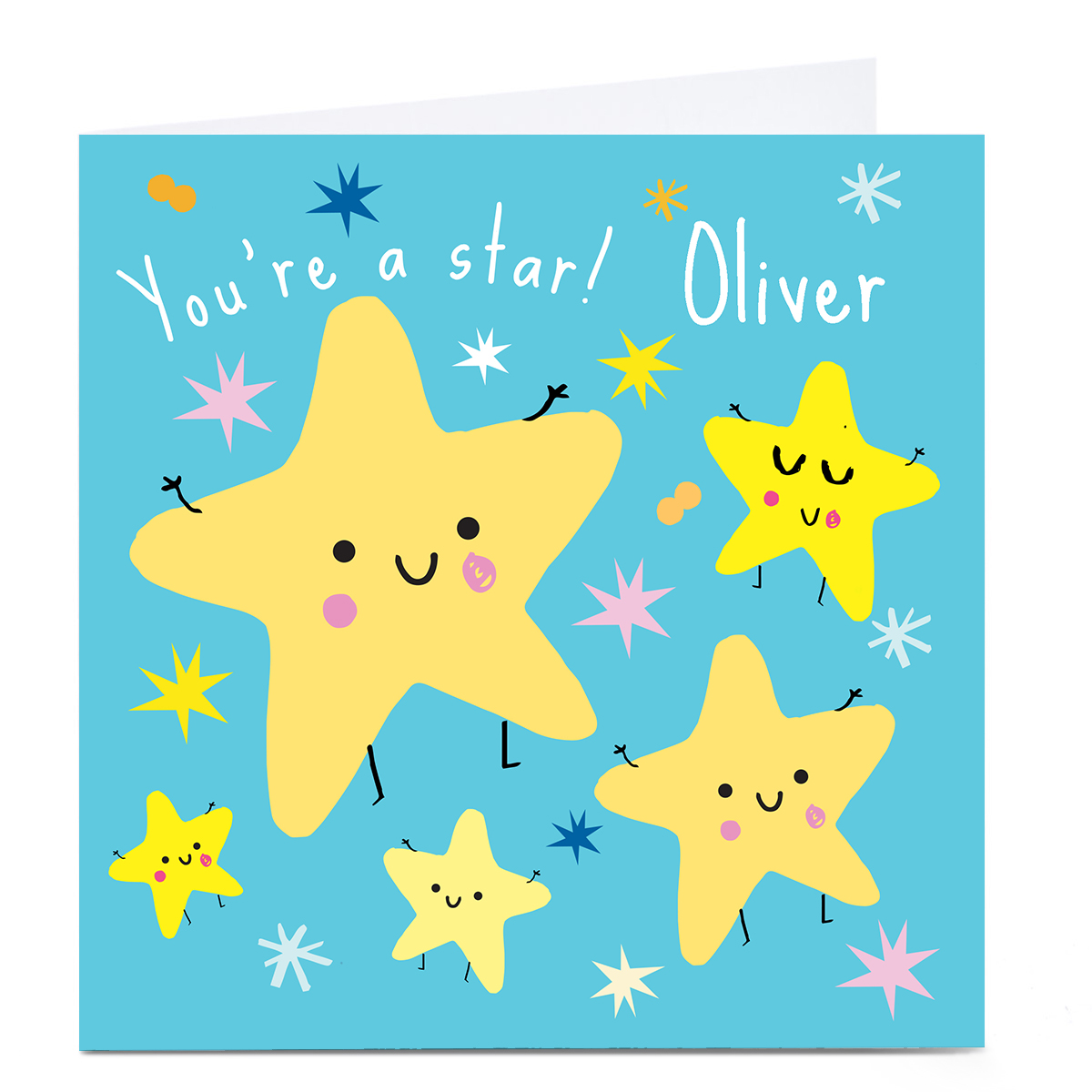 Personalised Squirrel Bandit Any Occasion Card - You're A Star!