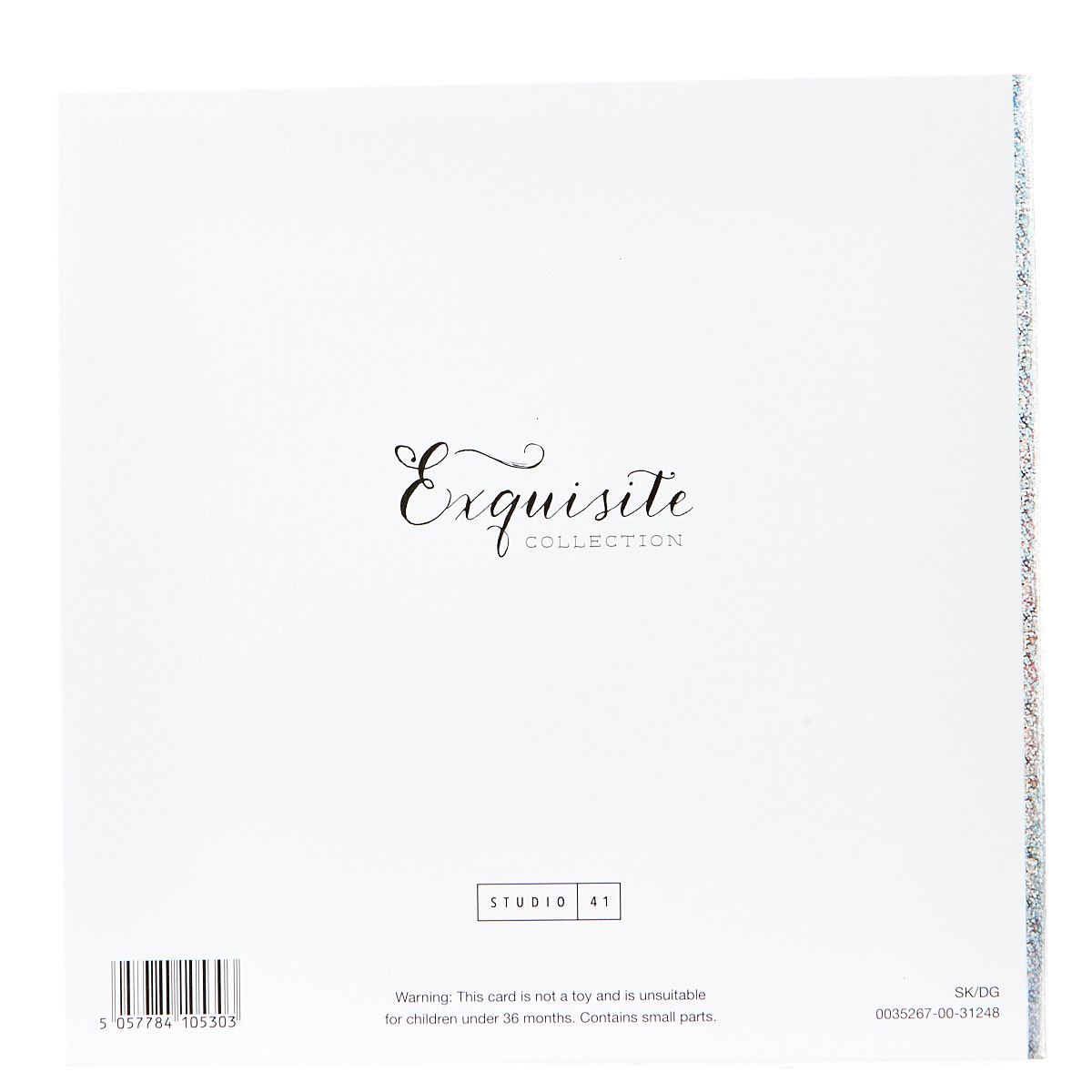 Exquisite Collection 50th Birthday Card - Any Male Recipient (Stickers Included)