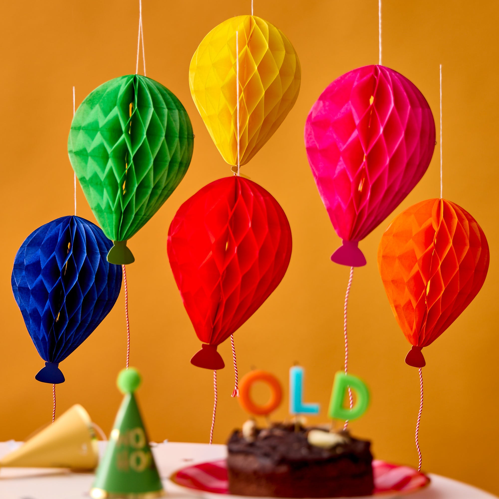 Honeycomb Balloons - Pack of 6