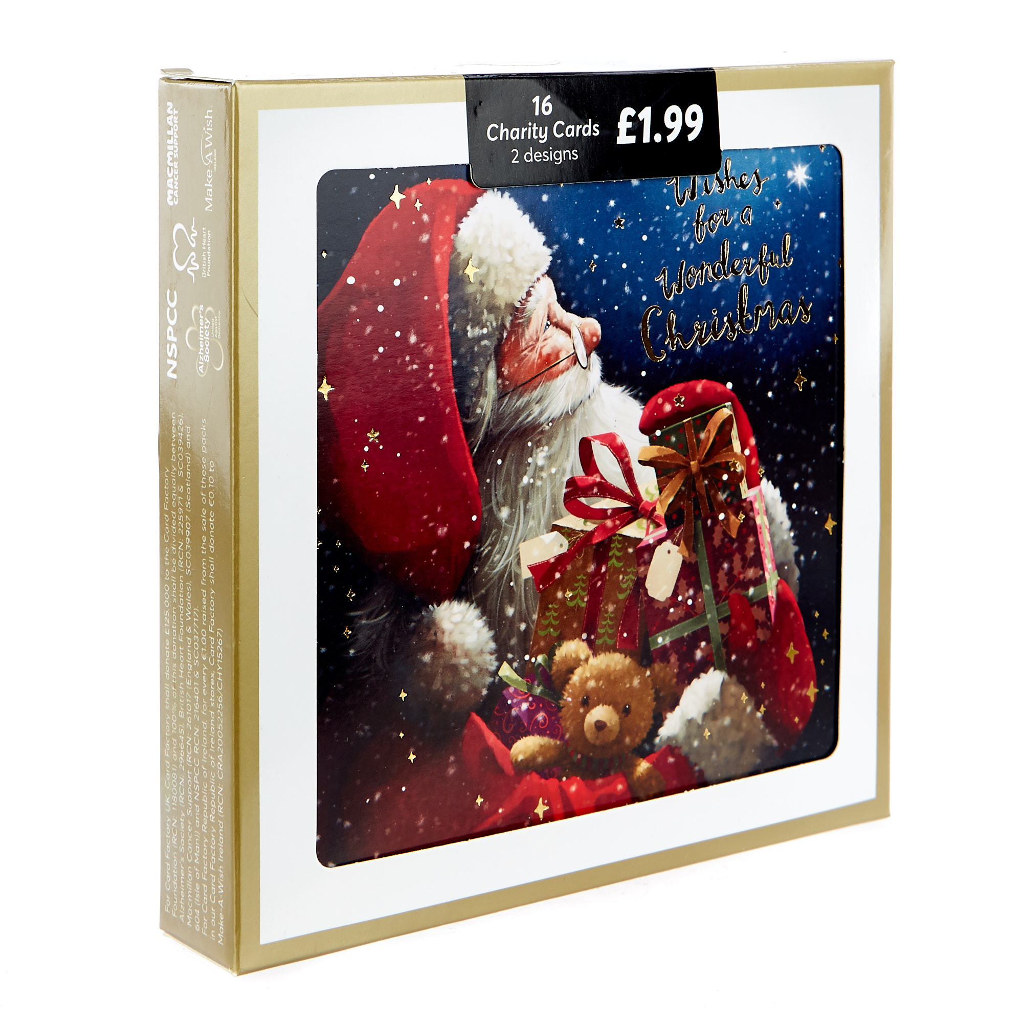 Charity Christmas Cards - Santa Claus (Pack of 16)