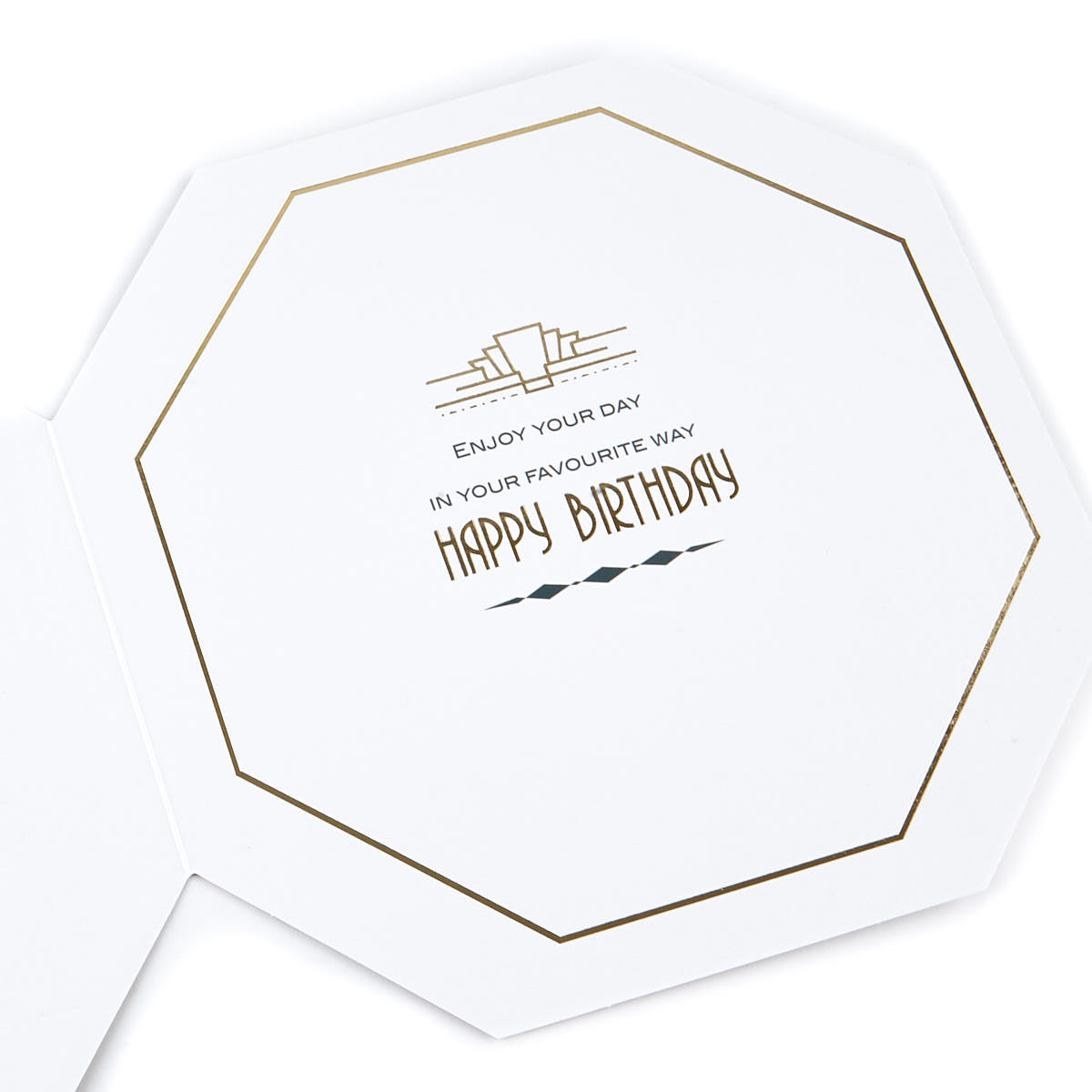 Platinum Collection Birthday Card - Grandad Geometric
