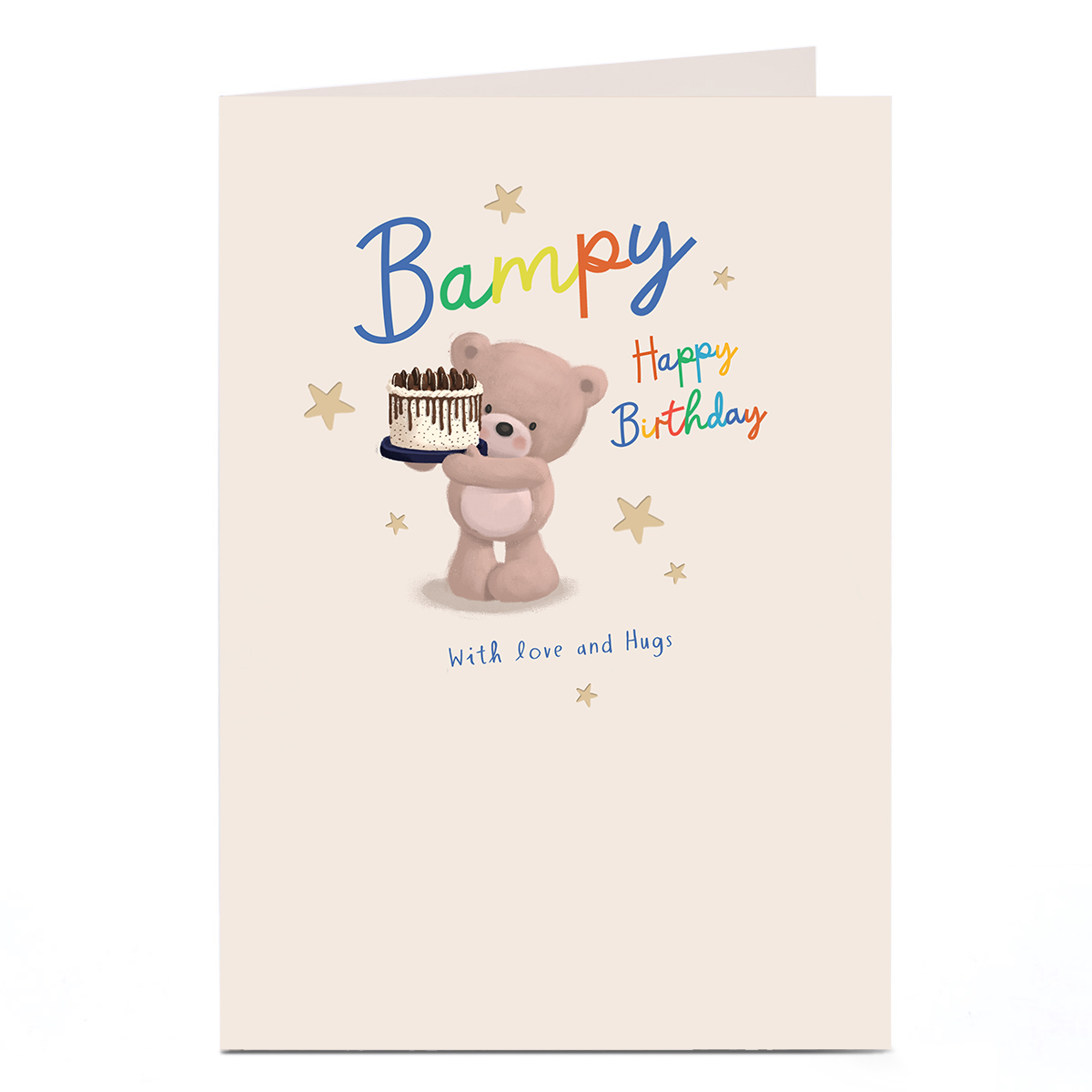 Hugs Birthday Card - Happy Birthday Bampy