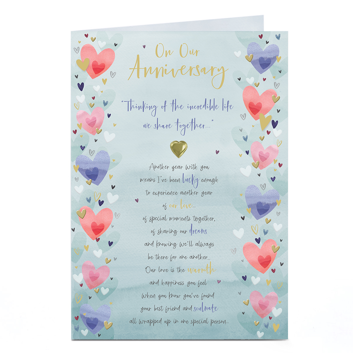 Anniversary Card - Lucky To Experience Another Year of Our Love