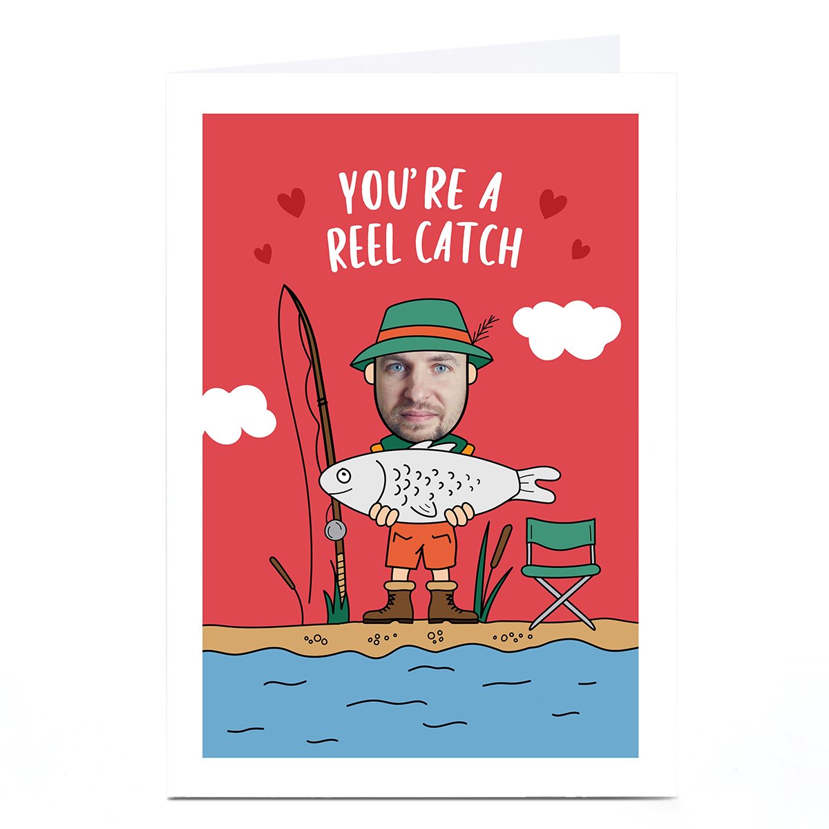 Photo Valentine's Day Card - You're A Reel Catch