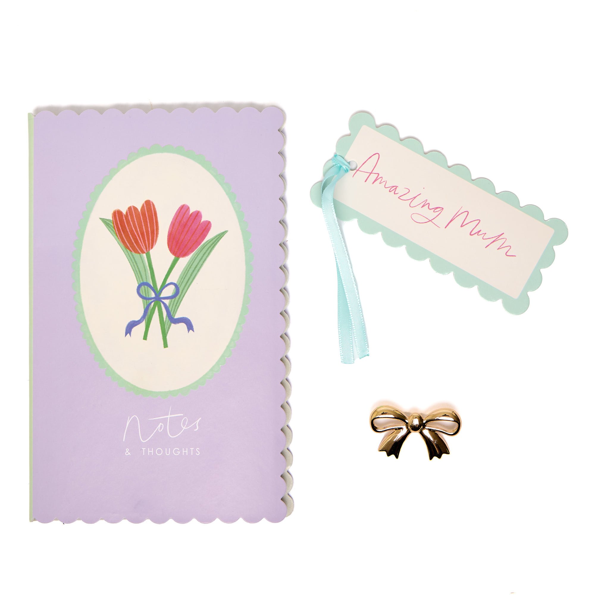 Amazing Mum Notebook, Badge & Bookmark Set