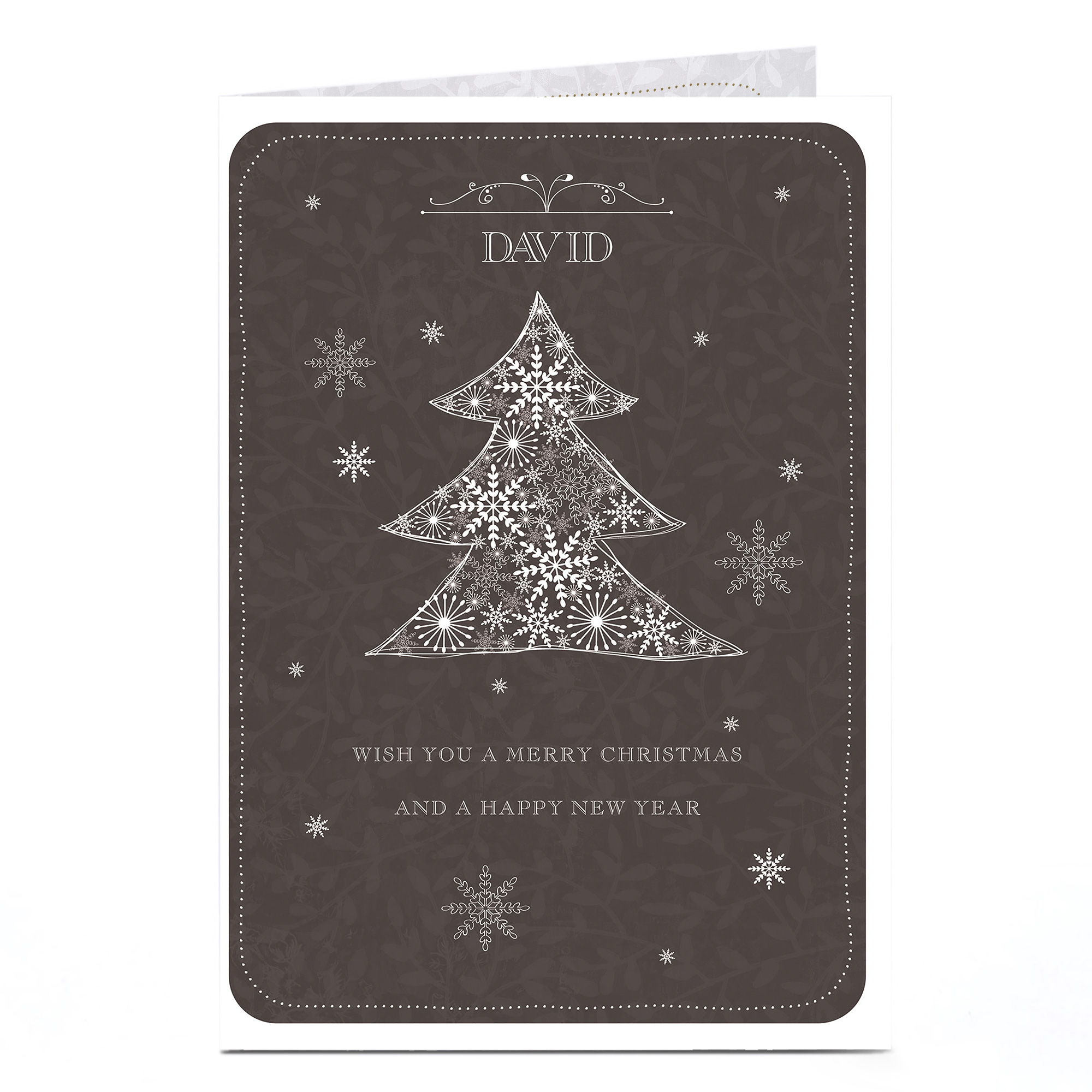 Personalised Christmas Card - Modern Christmas Tree