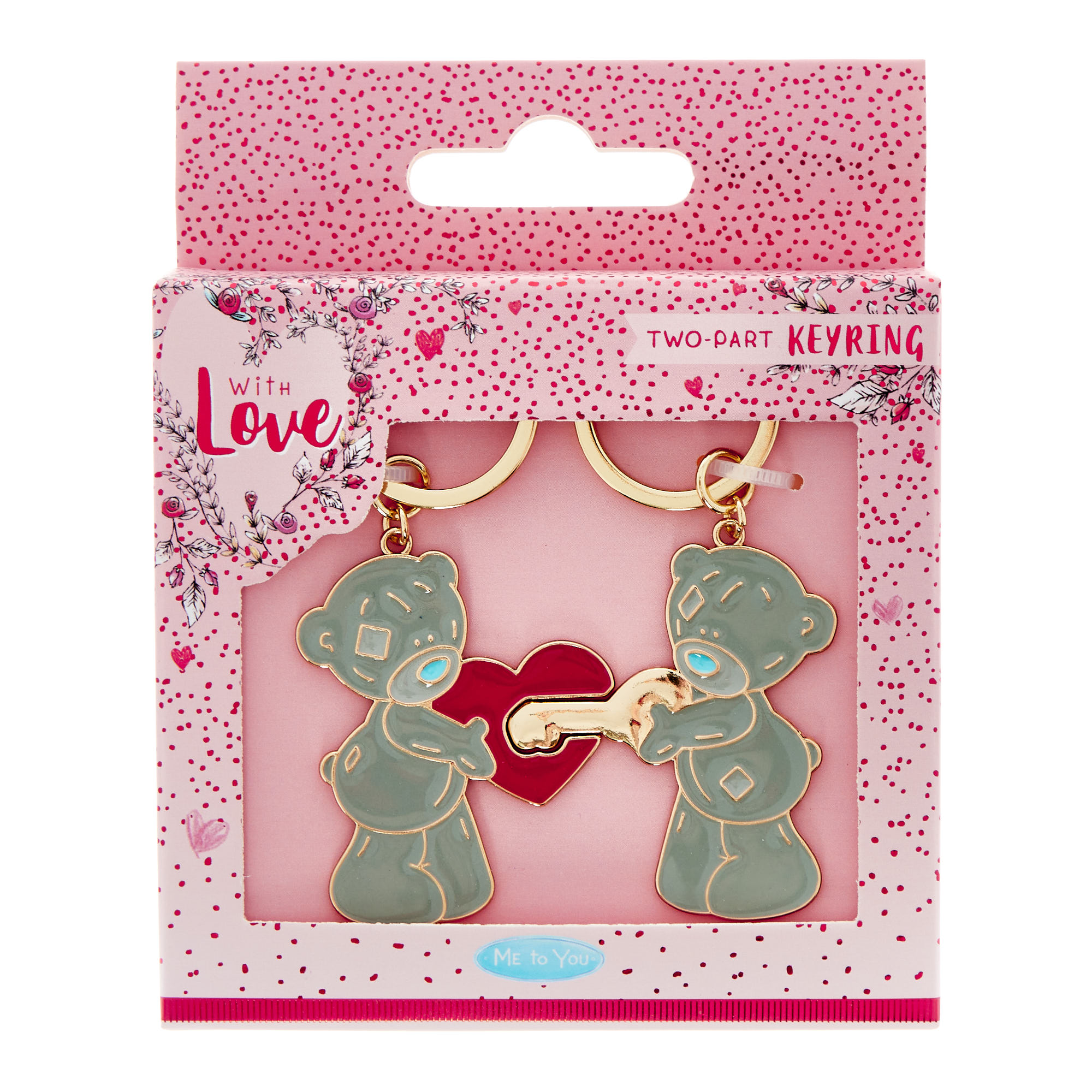 With Love Me To You Tatty Teddy Two-Part Keyring