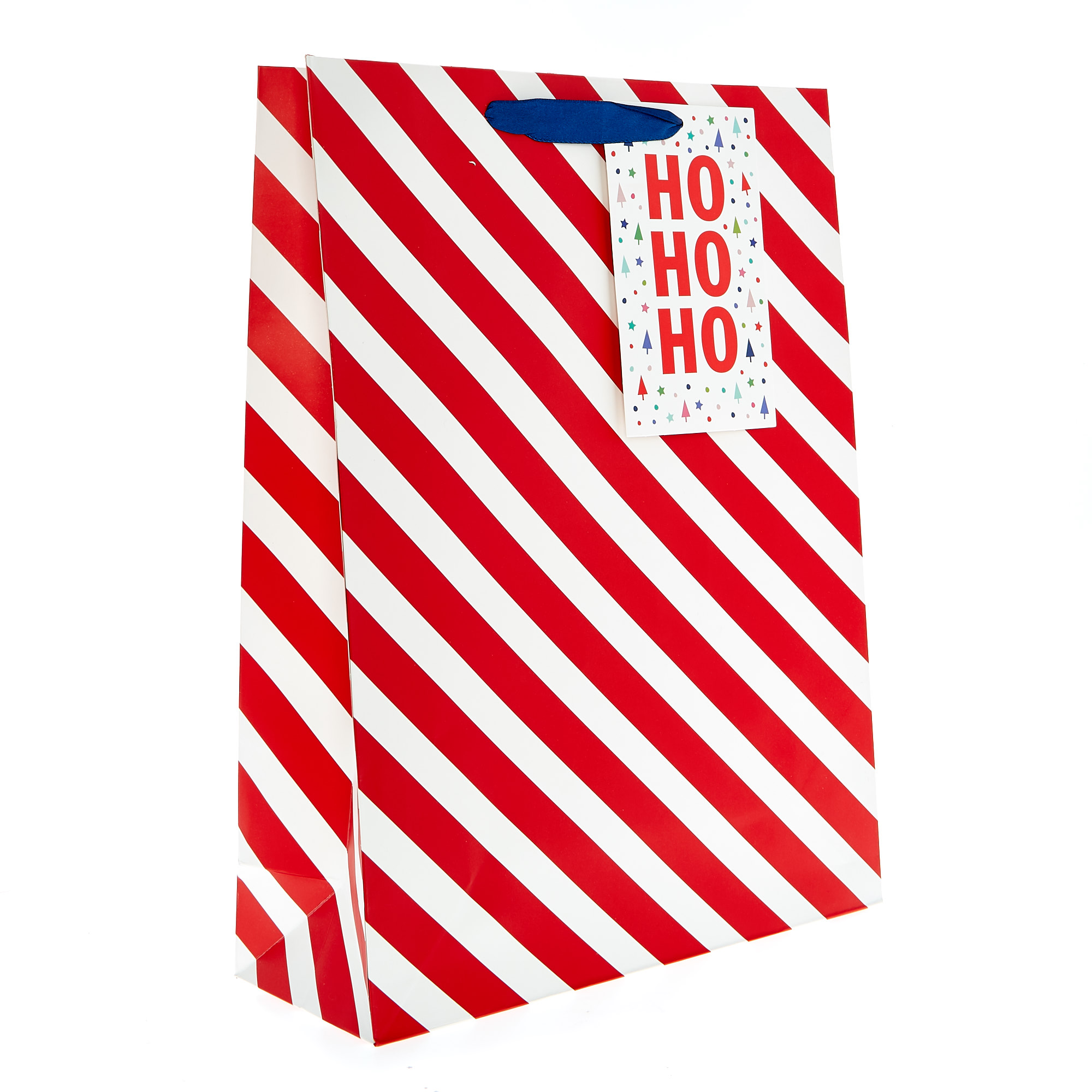 Extra Large Portrait Candy Stripe Christmas Gift Bag