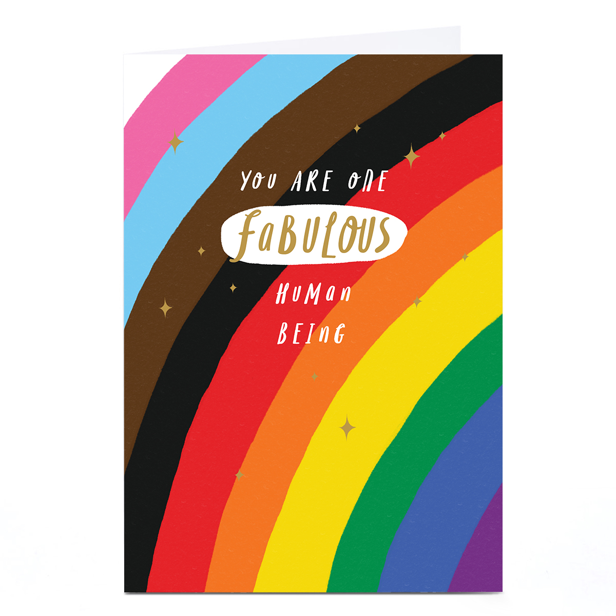 Rainbow Fabulous Human Being Card