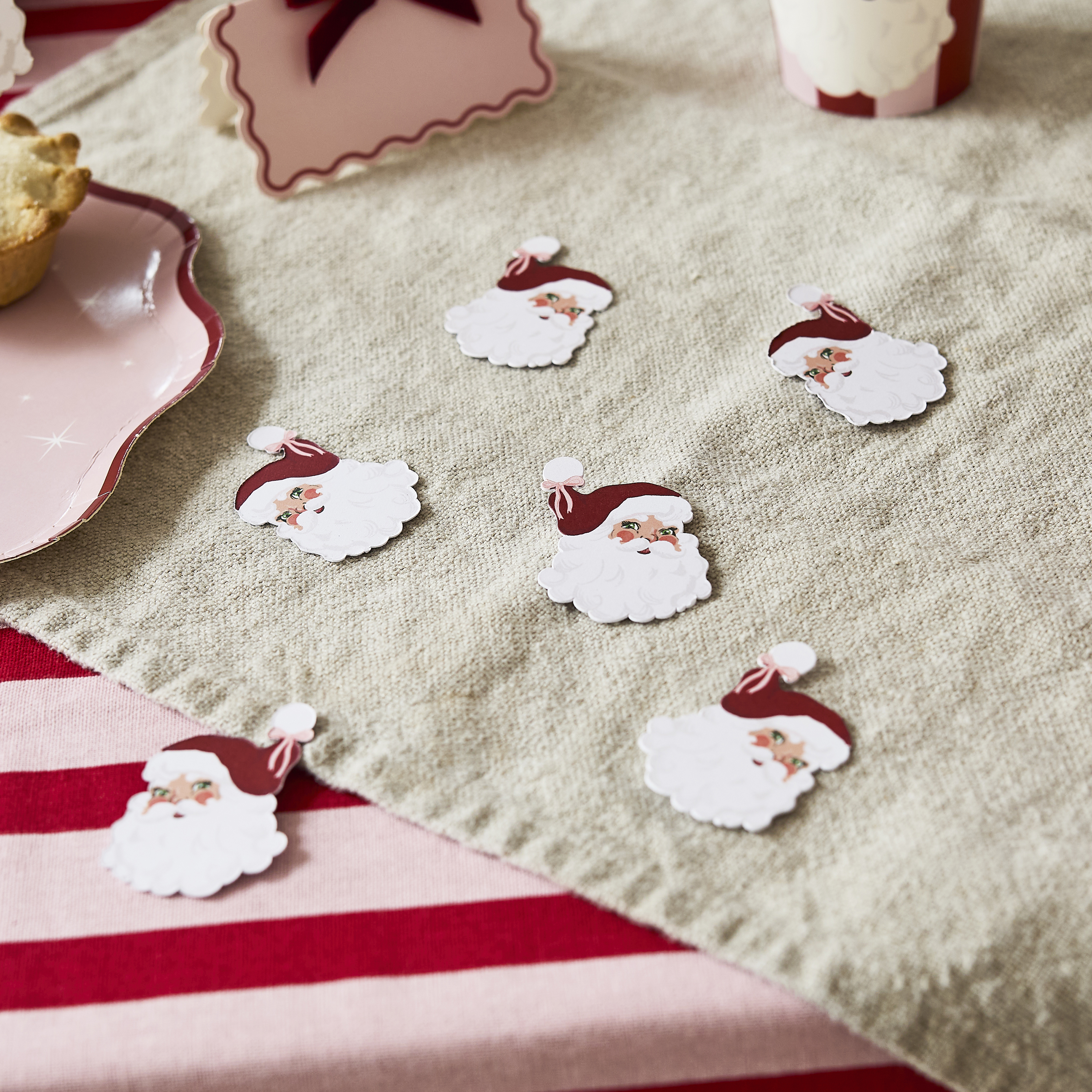 Vintage Santa Table Scatter