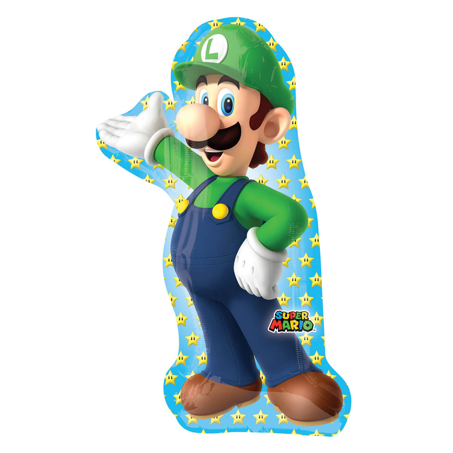 38-Inch Super Mario Luigi Foil Helium Balloon