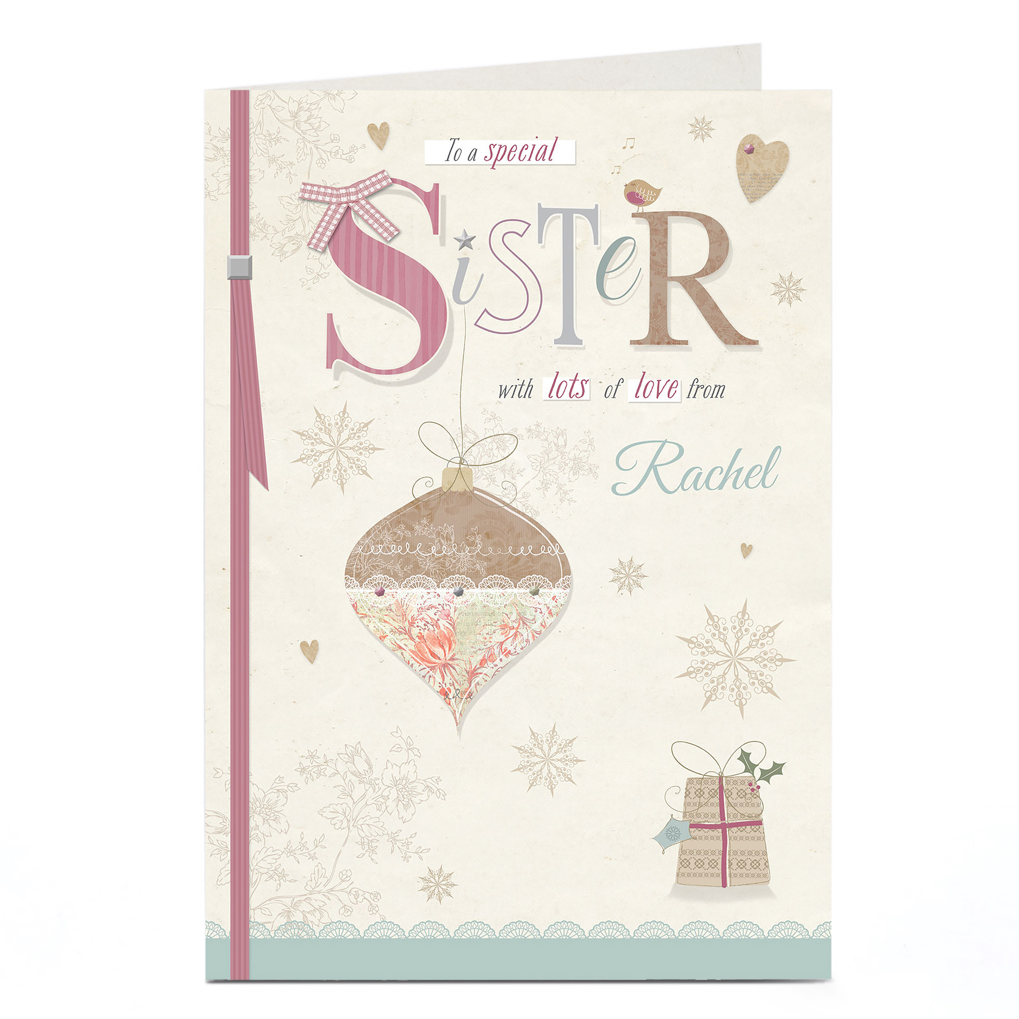 Personalised Christmas Card - Special Sister