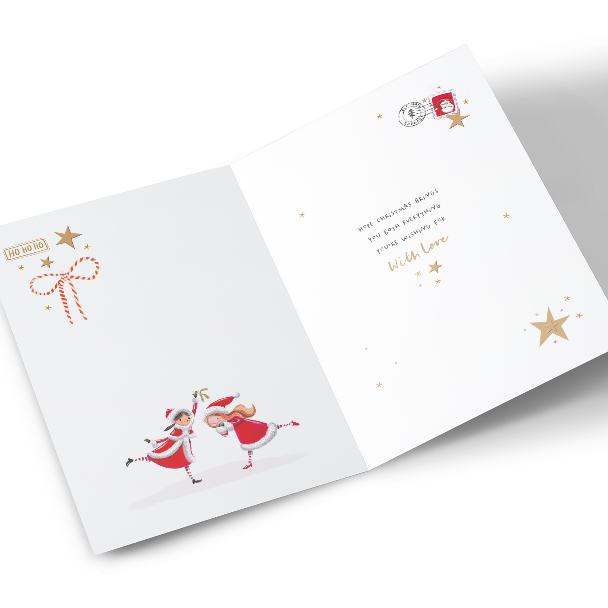 Christmas Card - Always on The Nice List, Daughter & Daughter in Law