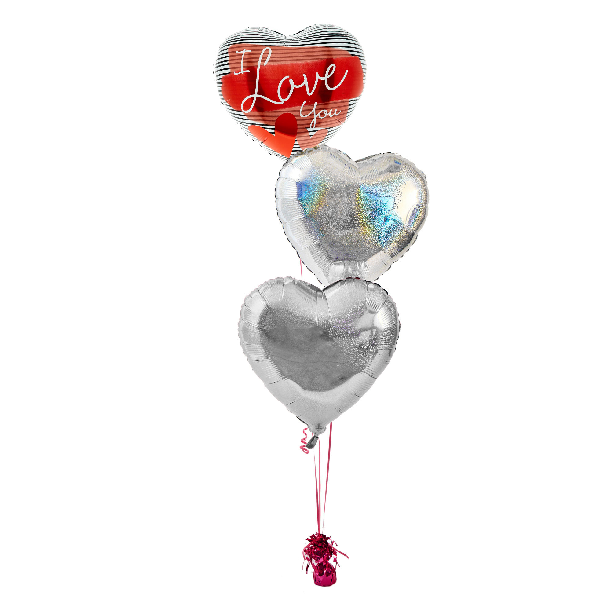 I Love You Inflated Balloon Arrangement
