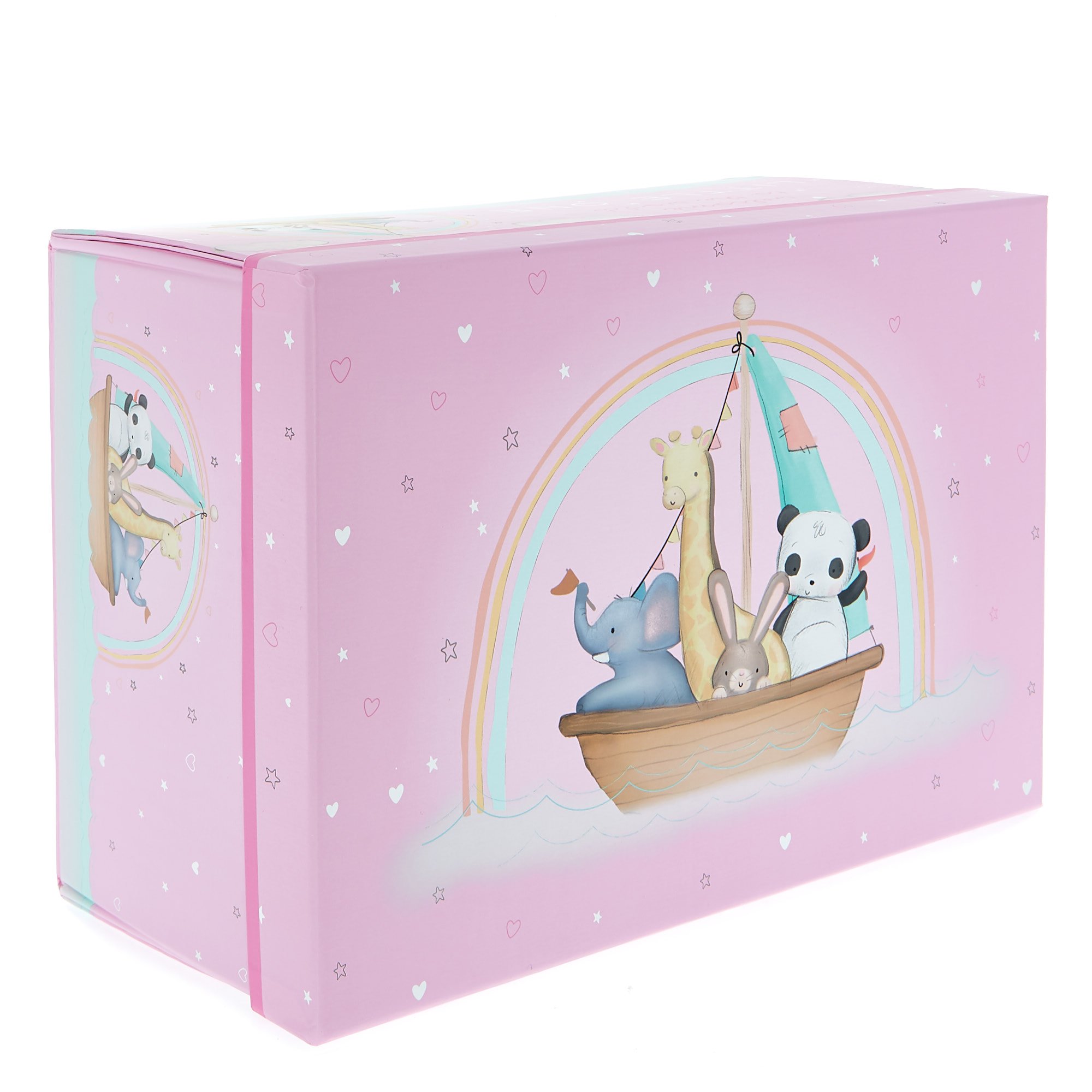 Magnetic Flat-Pack Baby Girl Gift Box