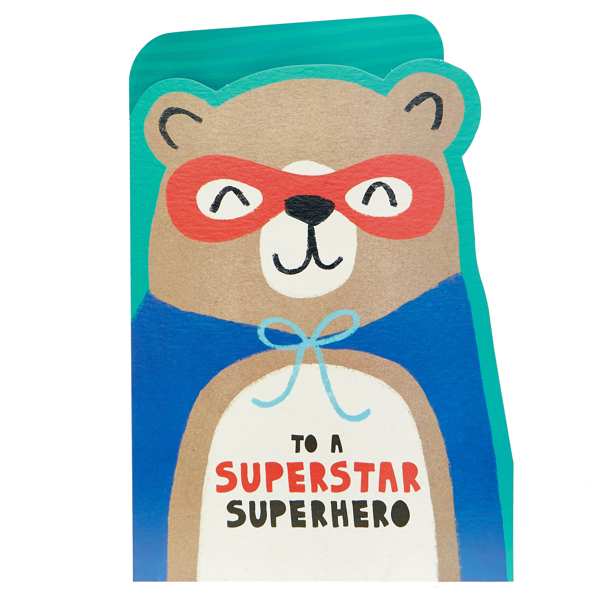 Birthday Card - Superhero Bear