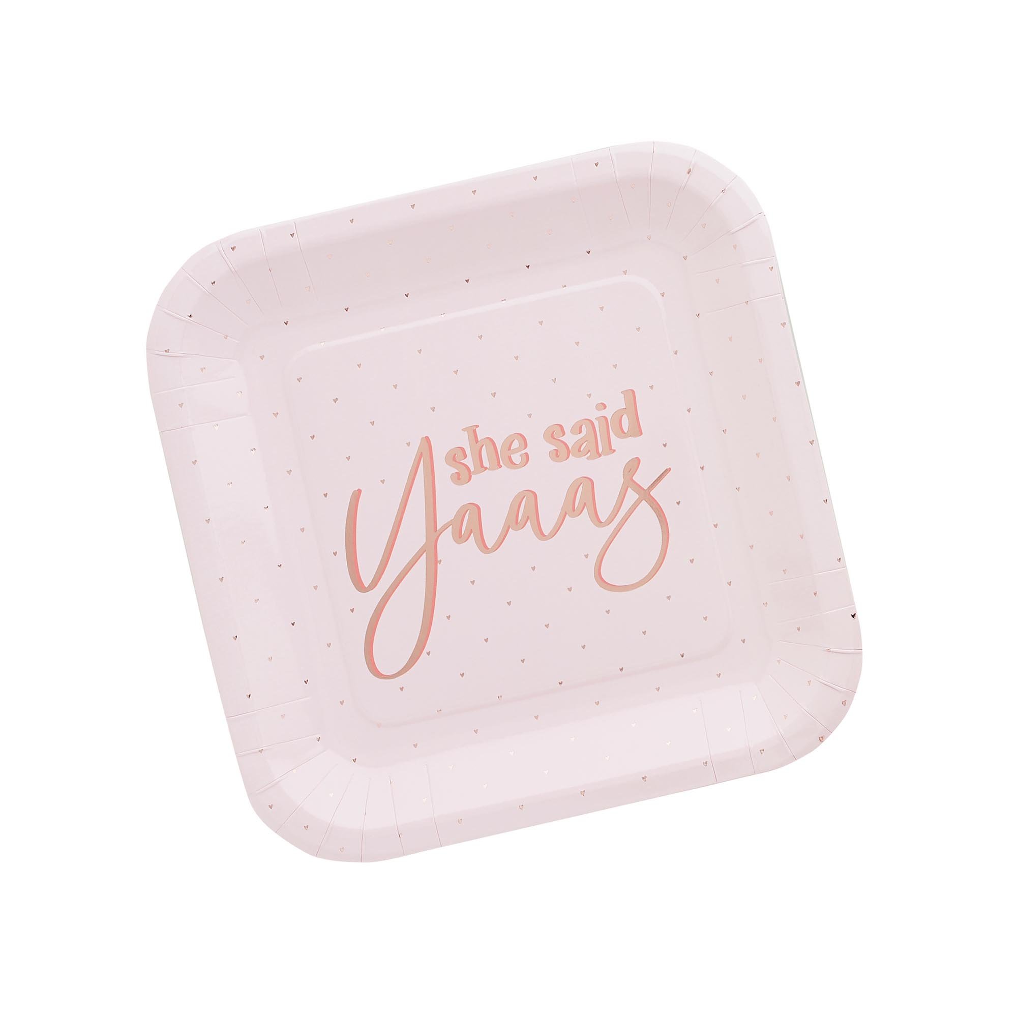 She Said Yaaas Paper Plates - Pack of 8