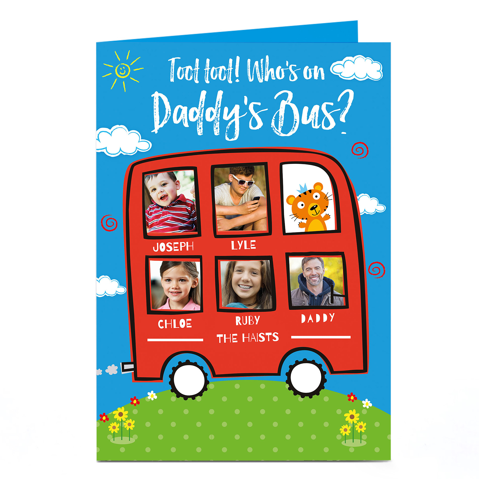 Photo Card - Daddy's Bus