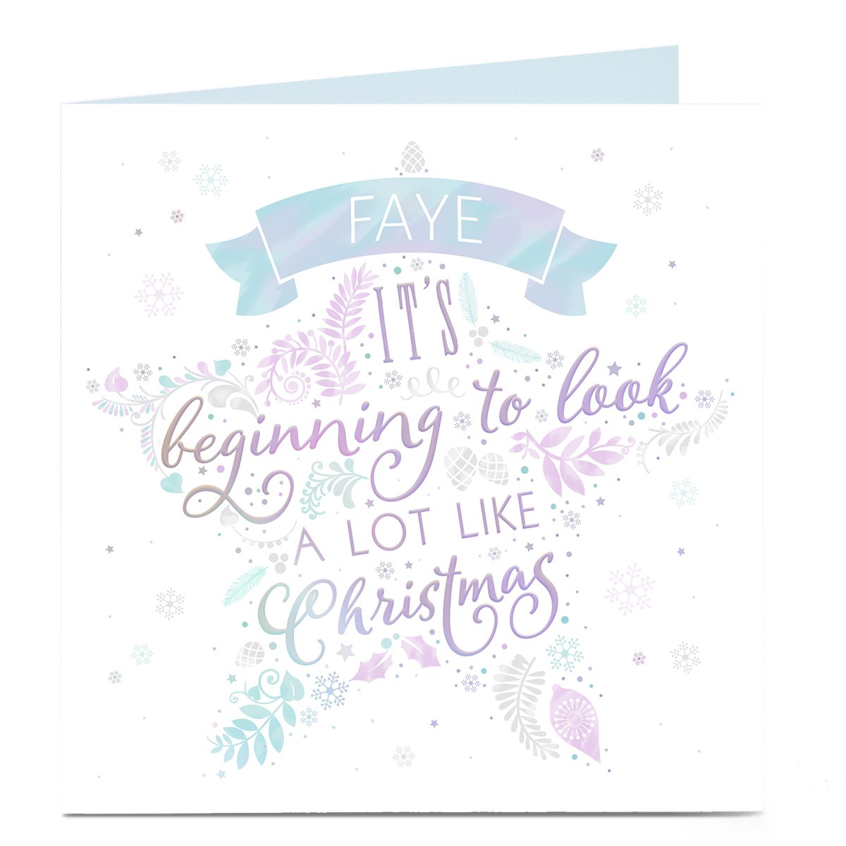 Personalised Christmas Card - A Lot Like Christmas 