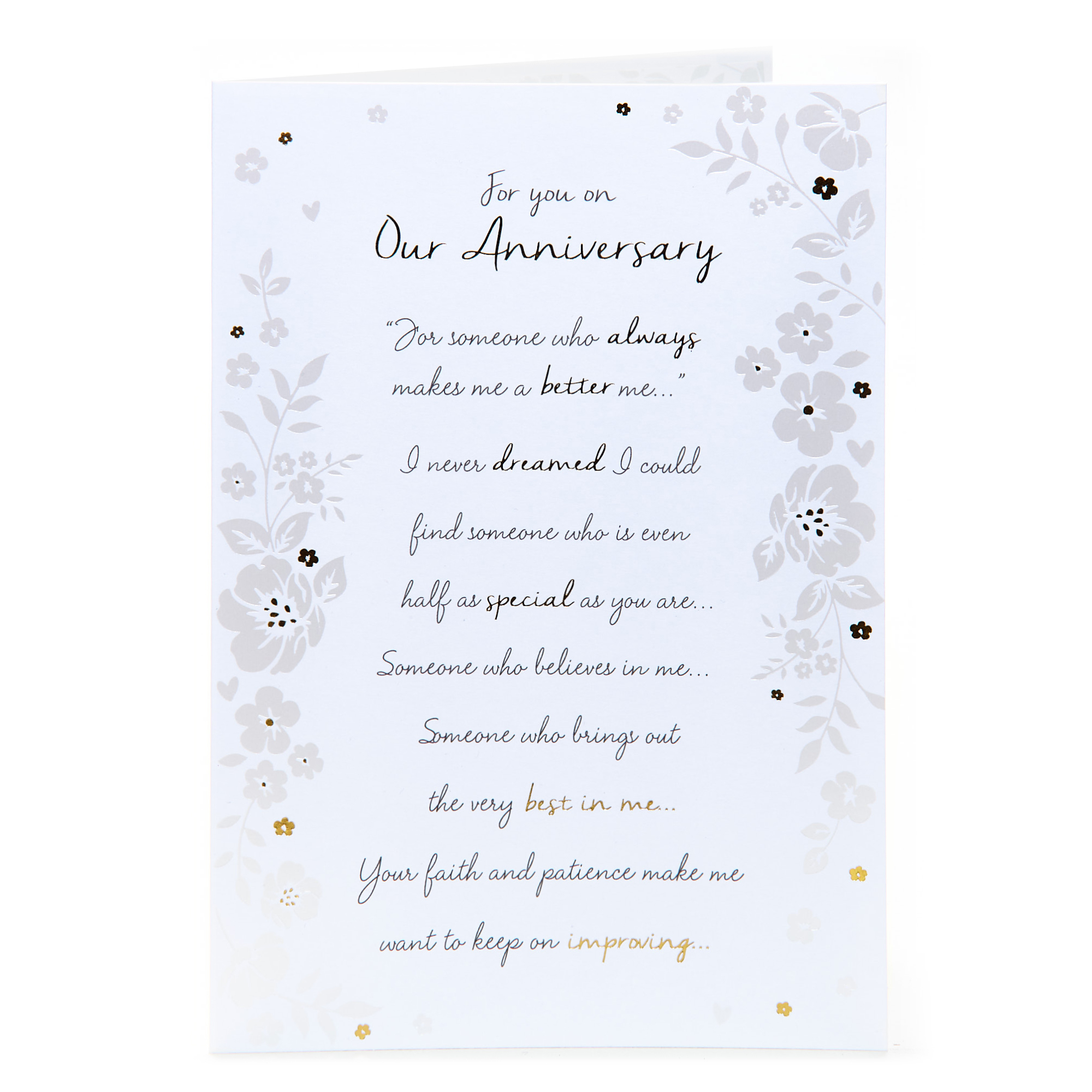 Anniversary Card - Makes Me A Better Me