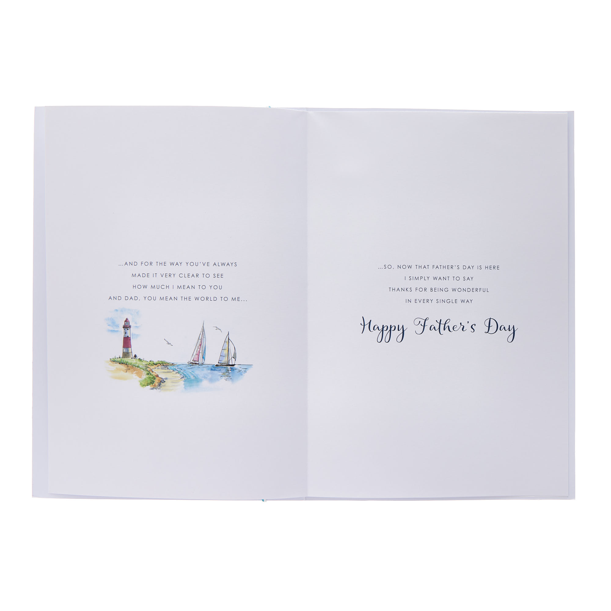 Dad Lighthouse Detachable Keepsake Father's Day Card