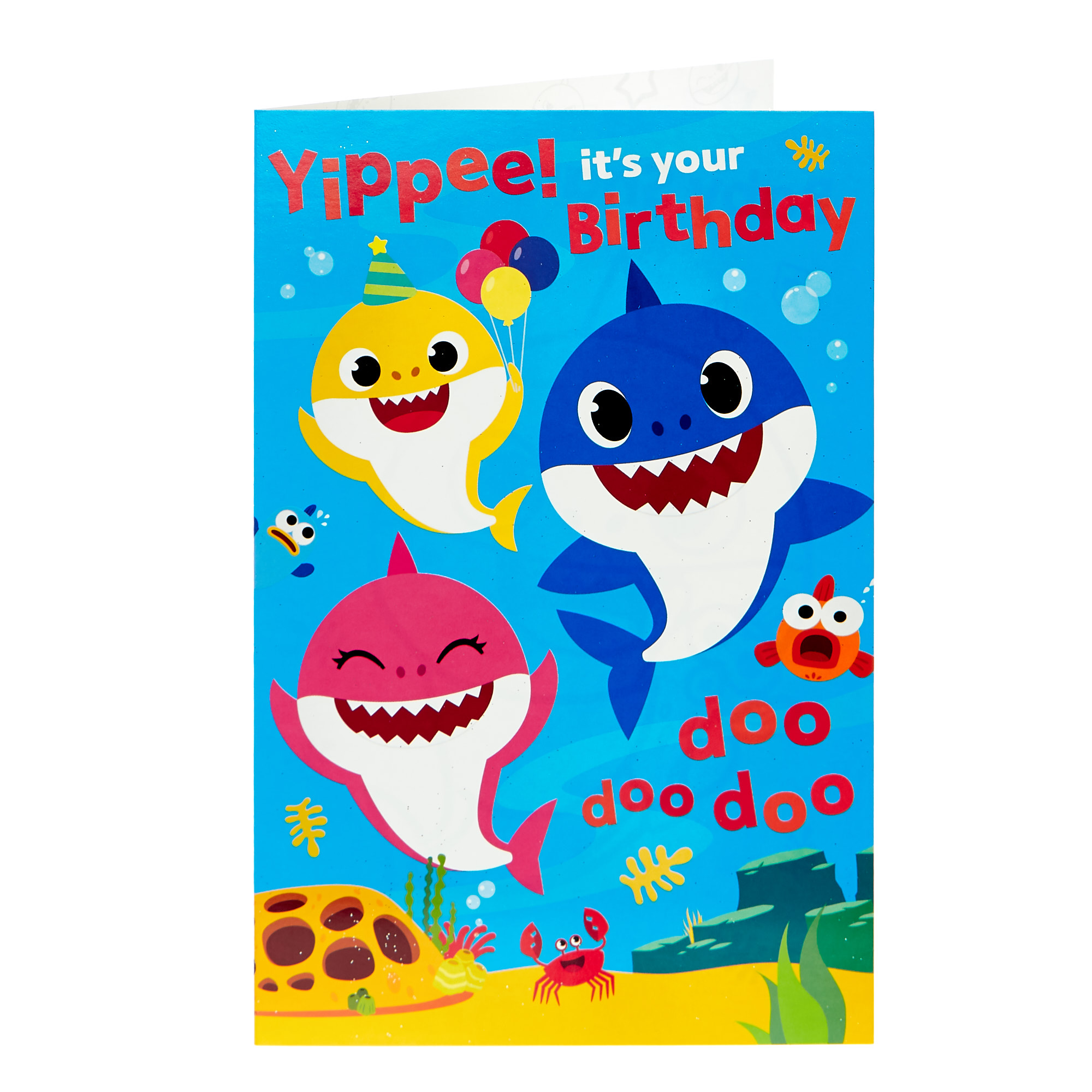 Baby Shark Birthday Card - Yippee!