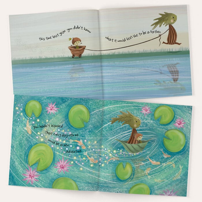 Personalised This Time Last Year 1st Father's Day Book
