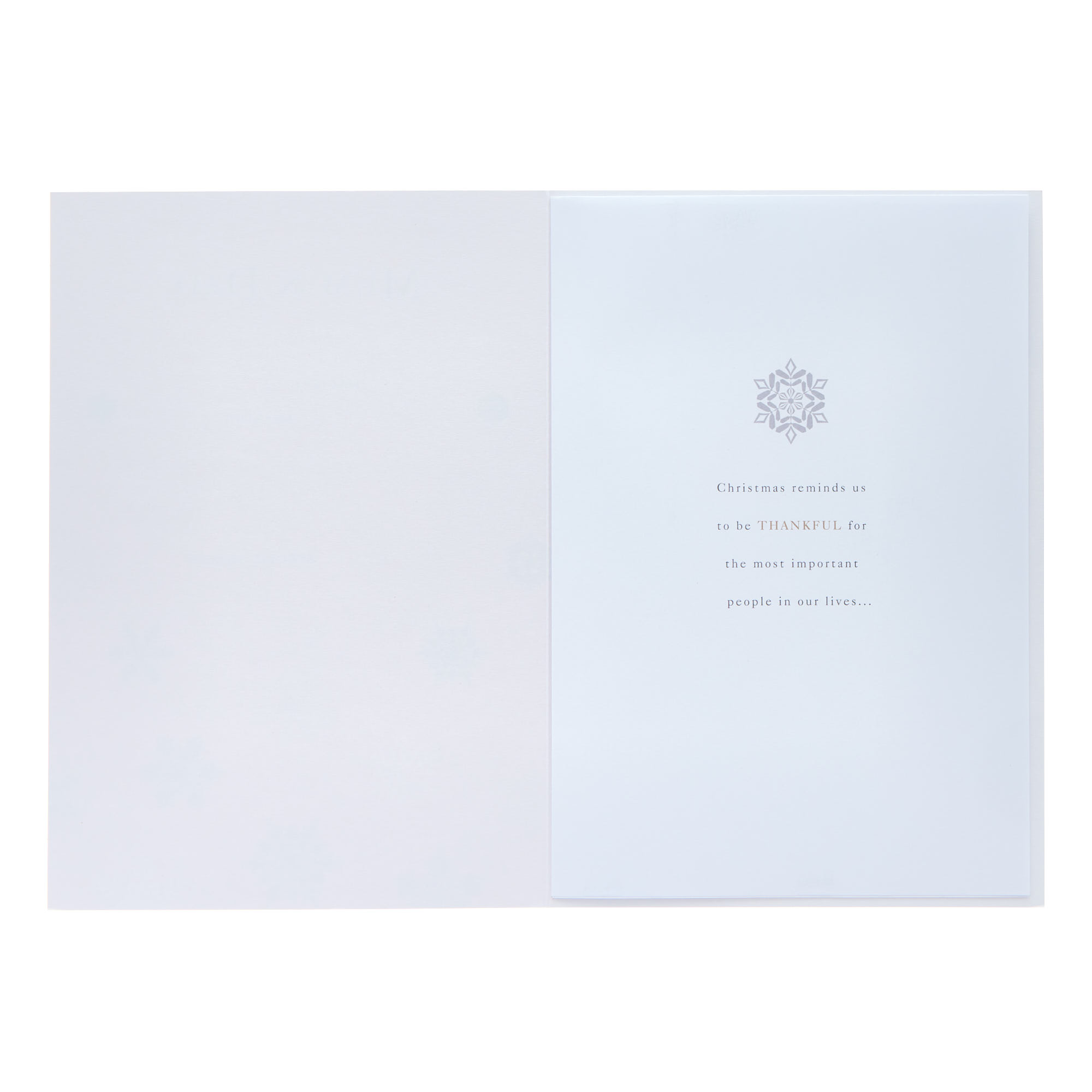 Mum & Dad Gold & Silver Snowflakes Christmas Card